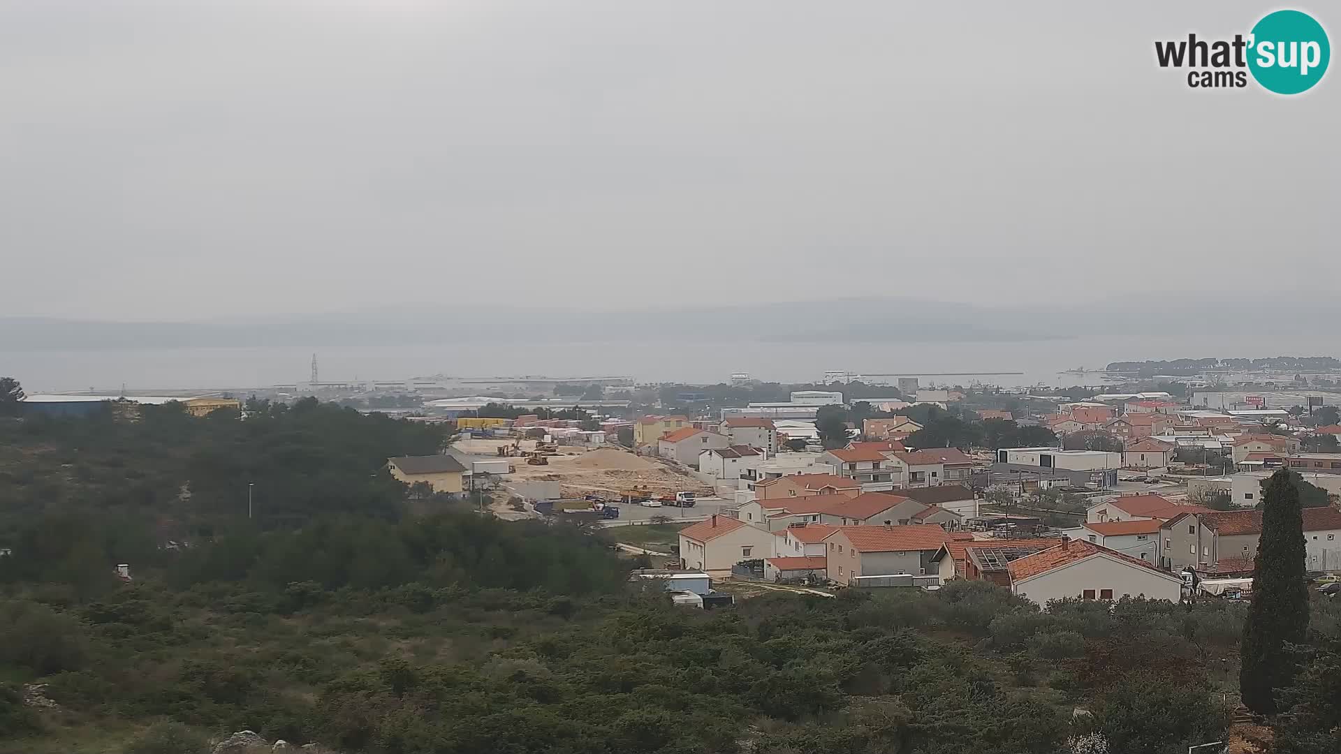 Panorama de la Webcam del Puerto Gazenica de Zadar, Zadar, Croacia