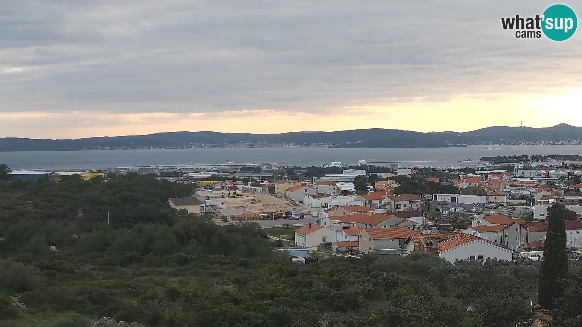 Panorama de la Webcam del Puerto Gazenica de Zadar, Zadar, Croacia