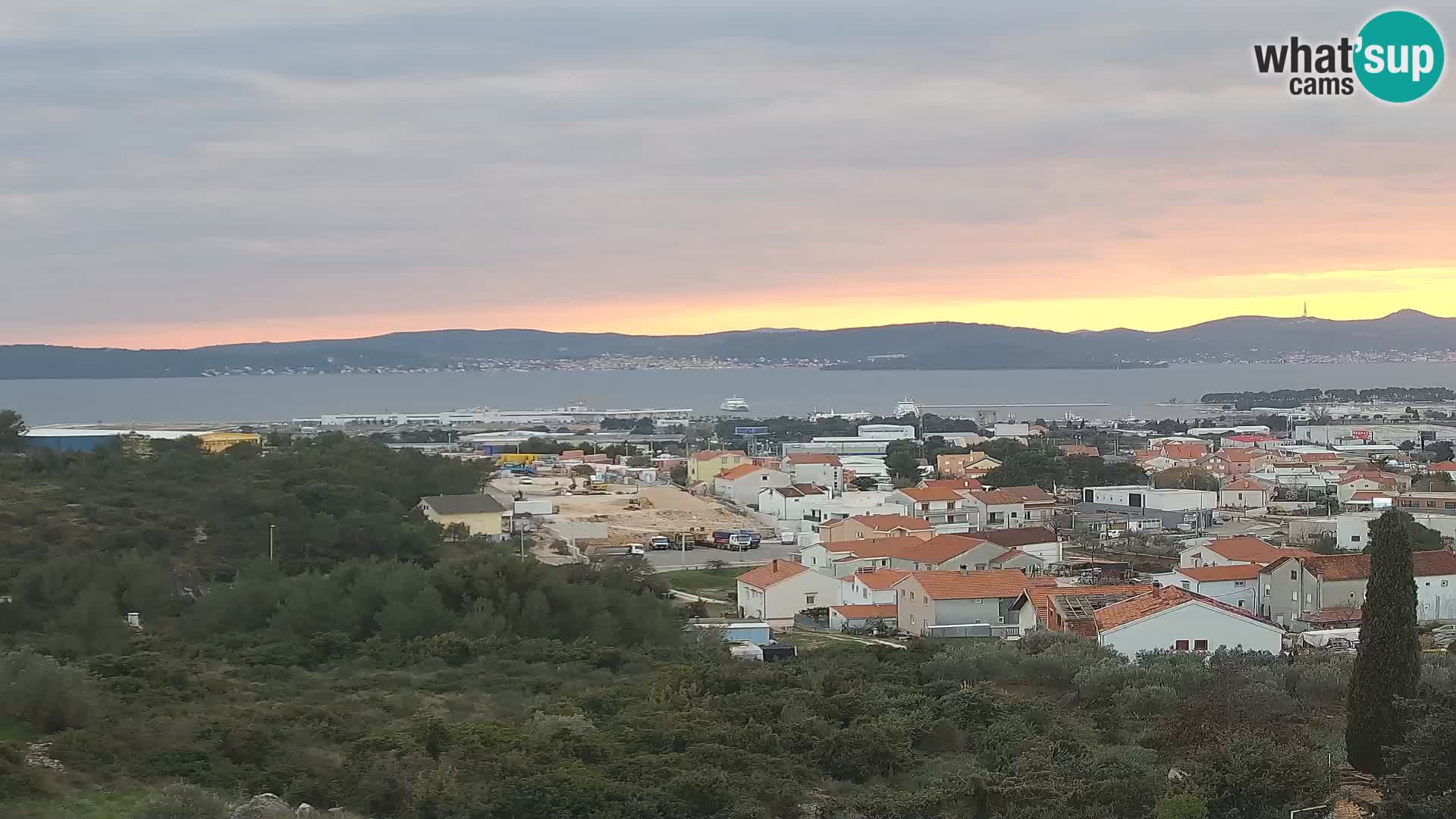 Panorama de la Webcam del Puerto Gazenica de Zadar, Zadar, Croacia