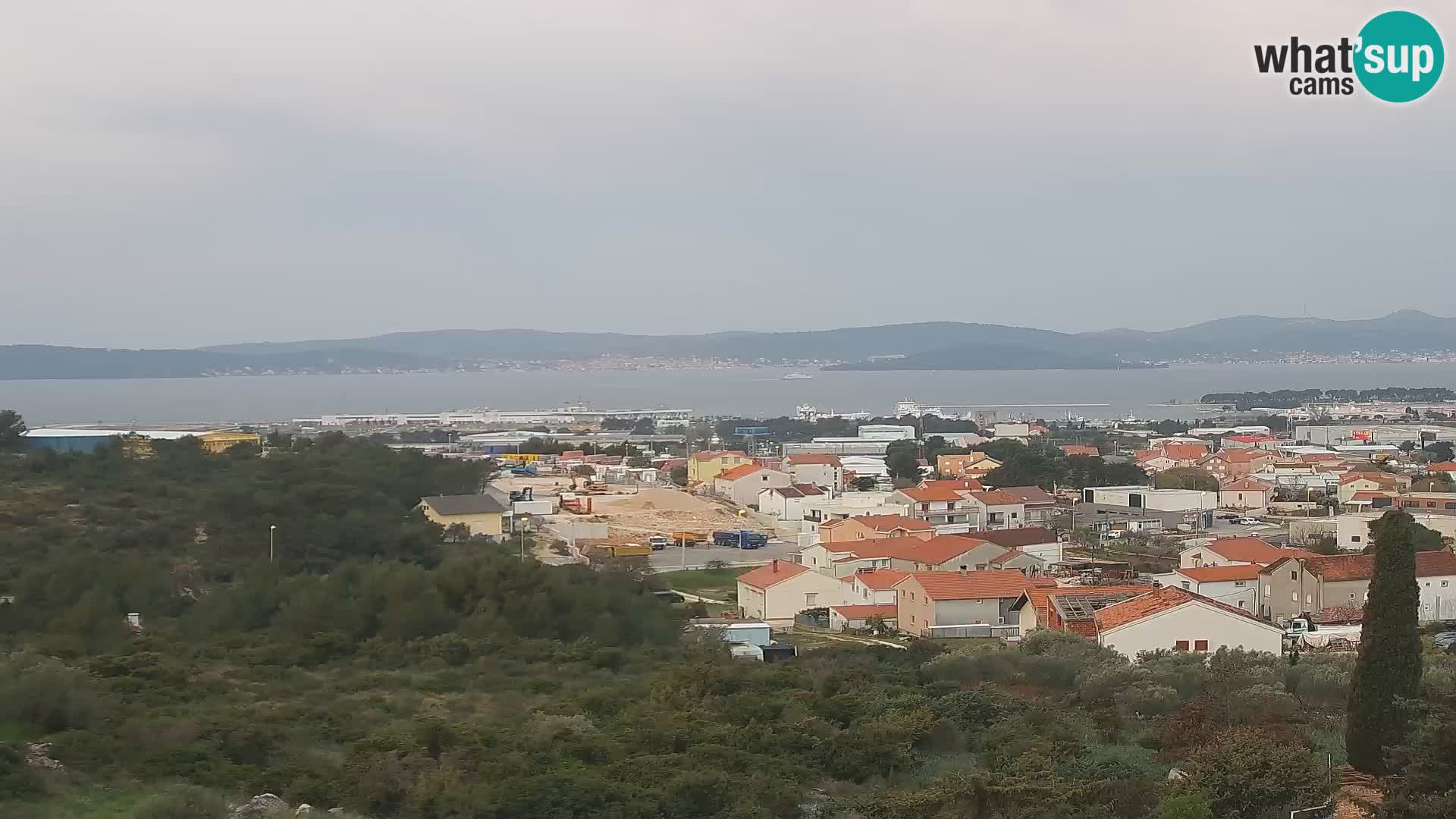 Panorama de la Webcam del Puerto Gazenica de Zadar, Zadar, Croacia