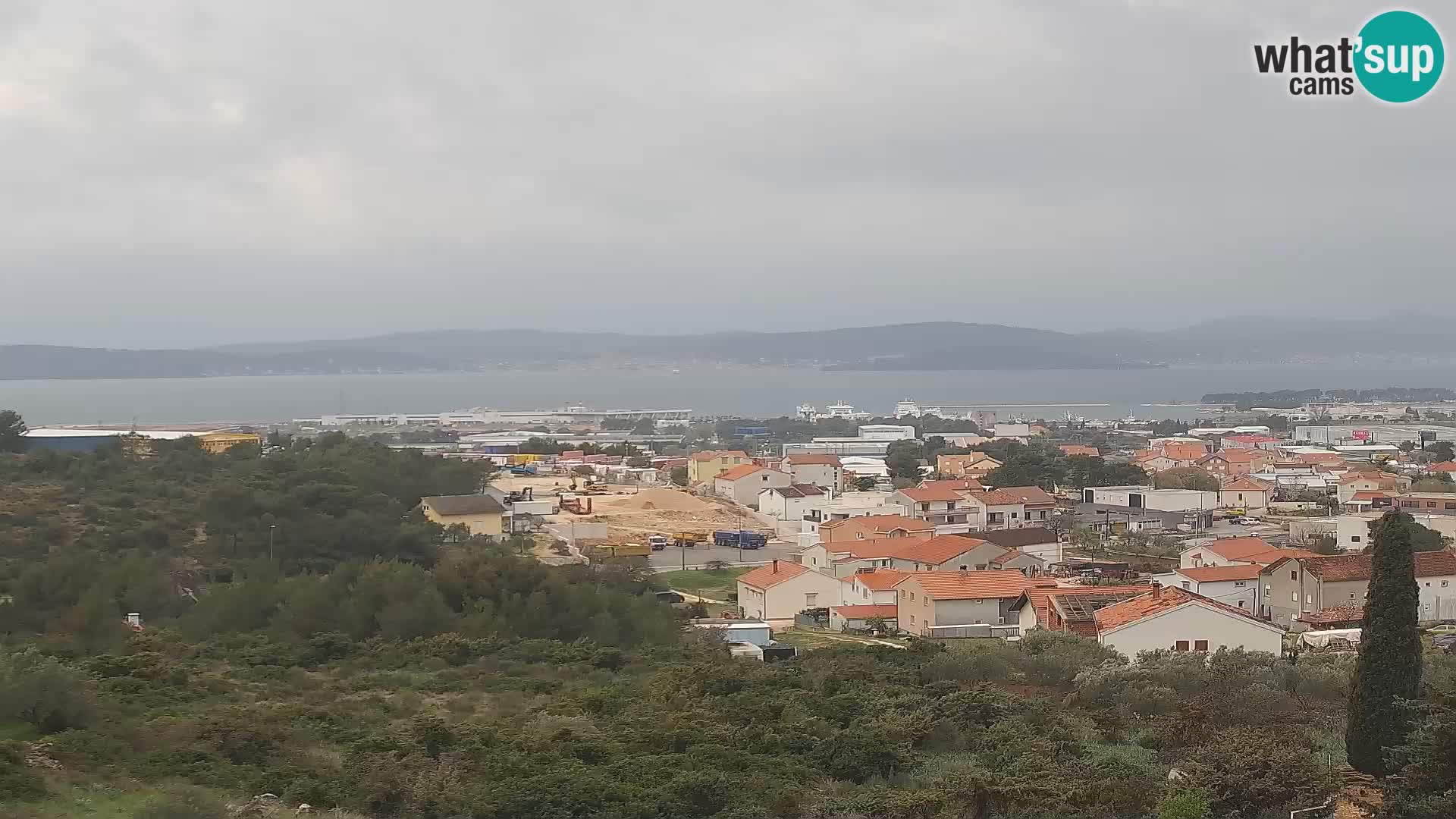 Panorama de la Webcam del Puerto Gazenica de Zadar, Zadar, Croacia