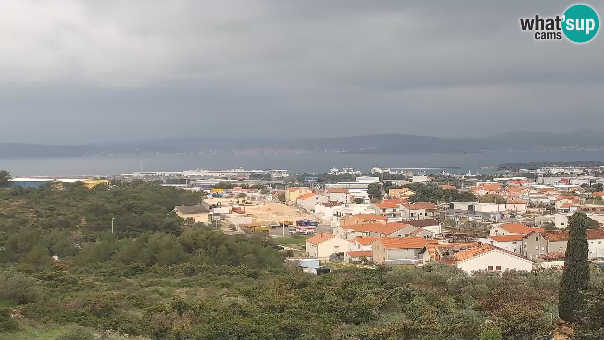 Zadar Pristanišče Gazenica s panoramsko spletno kamero, Zadar, Hrvaška