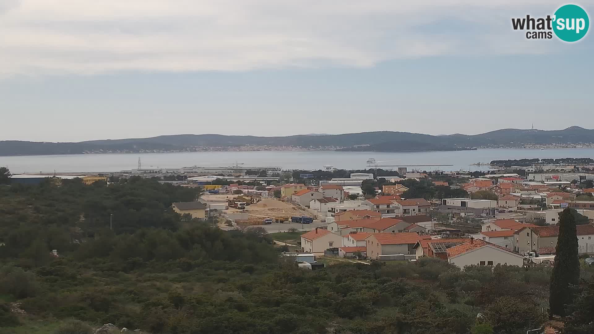 Zadar Pristanišče Gazenica s panoramsko spletno kamero, Zadar, Hrvaška
