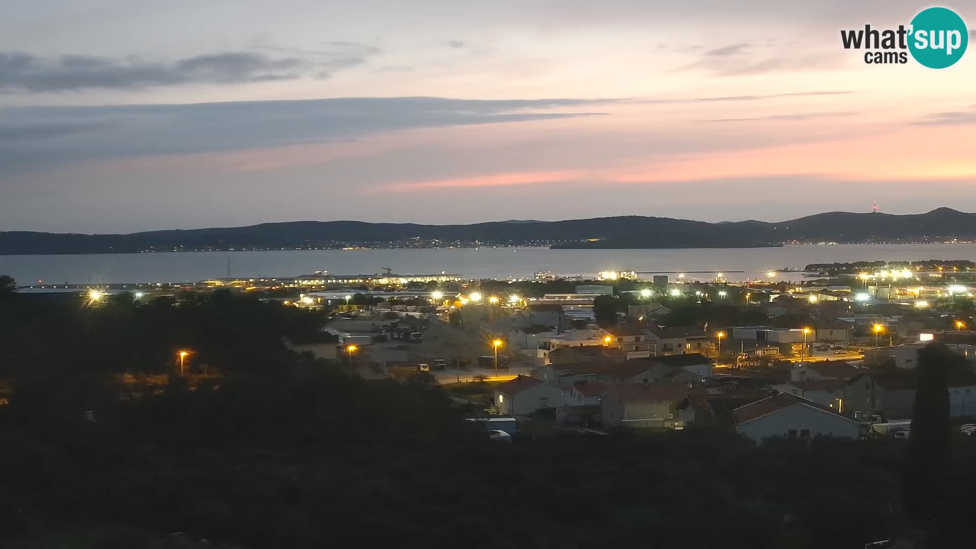 Panorama de la Webcam del Puerto Gazenica de Zadar, Zadar, Croacia