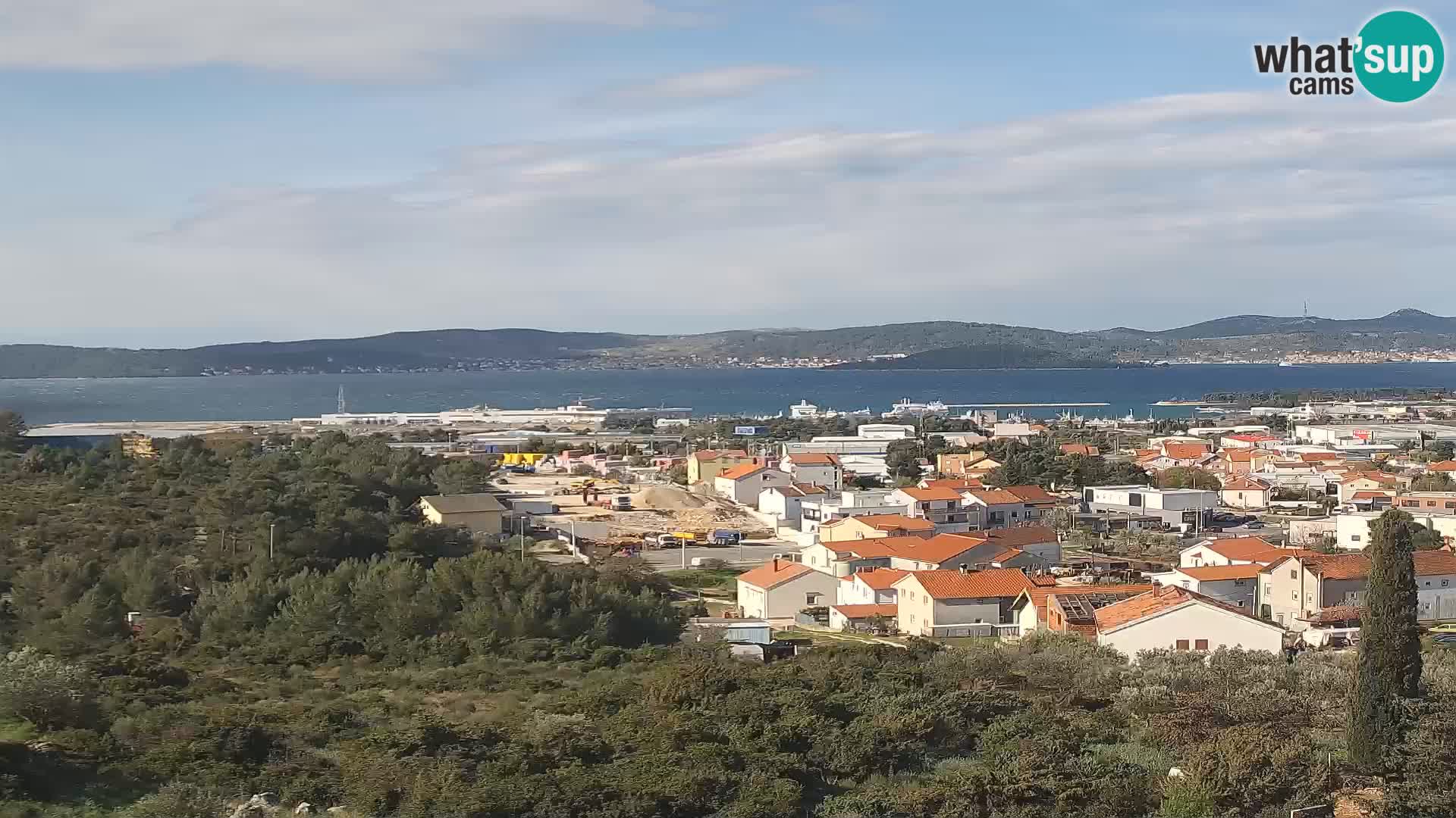Zadar Pristanišče Gazenica s panoramsko spletno kamero, Zadar, Hrvaška