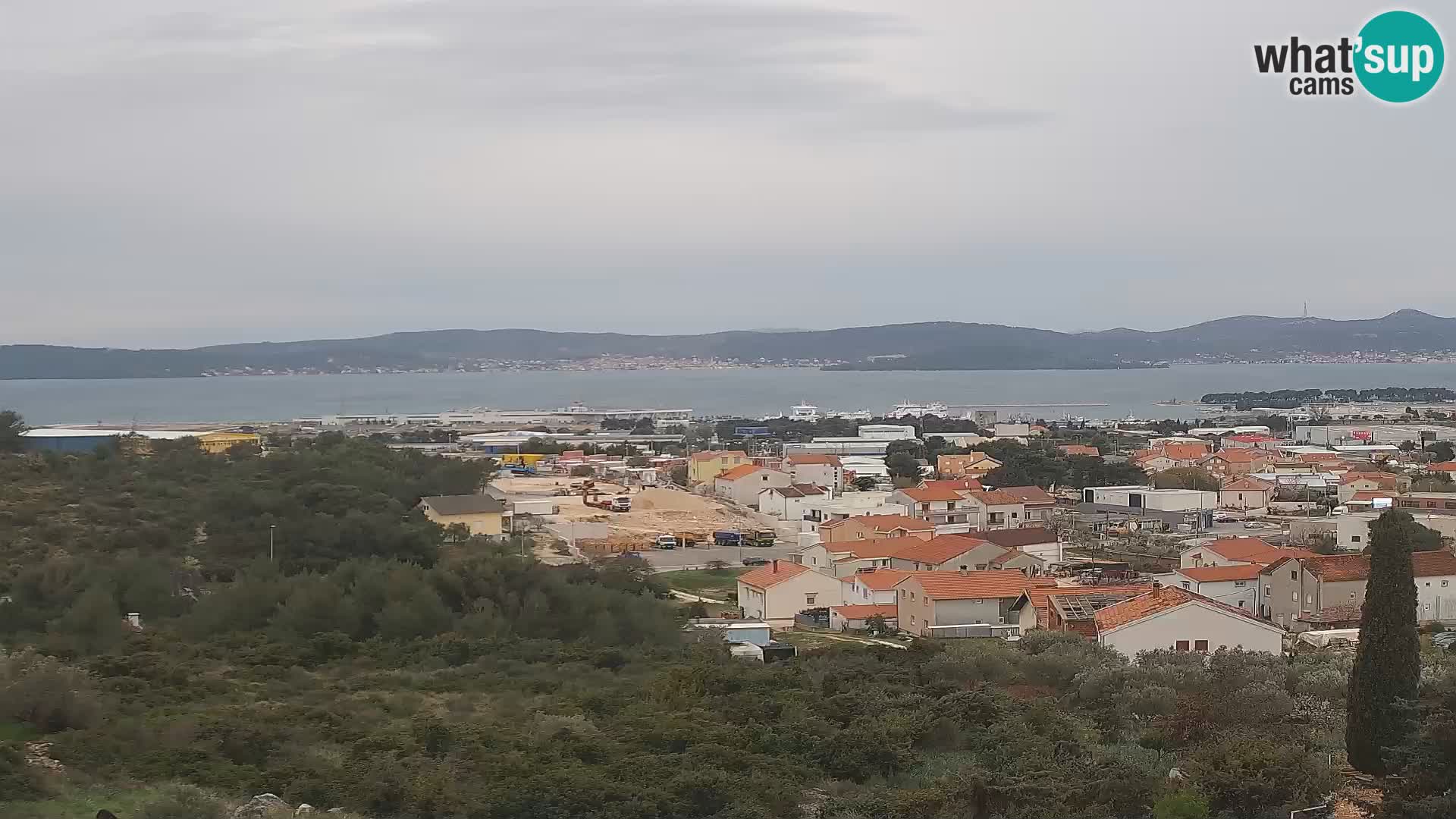 Zadar Pristanišče Gazenica s panoramsko spletno kamero, Zadar, Hrvaška