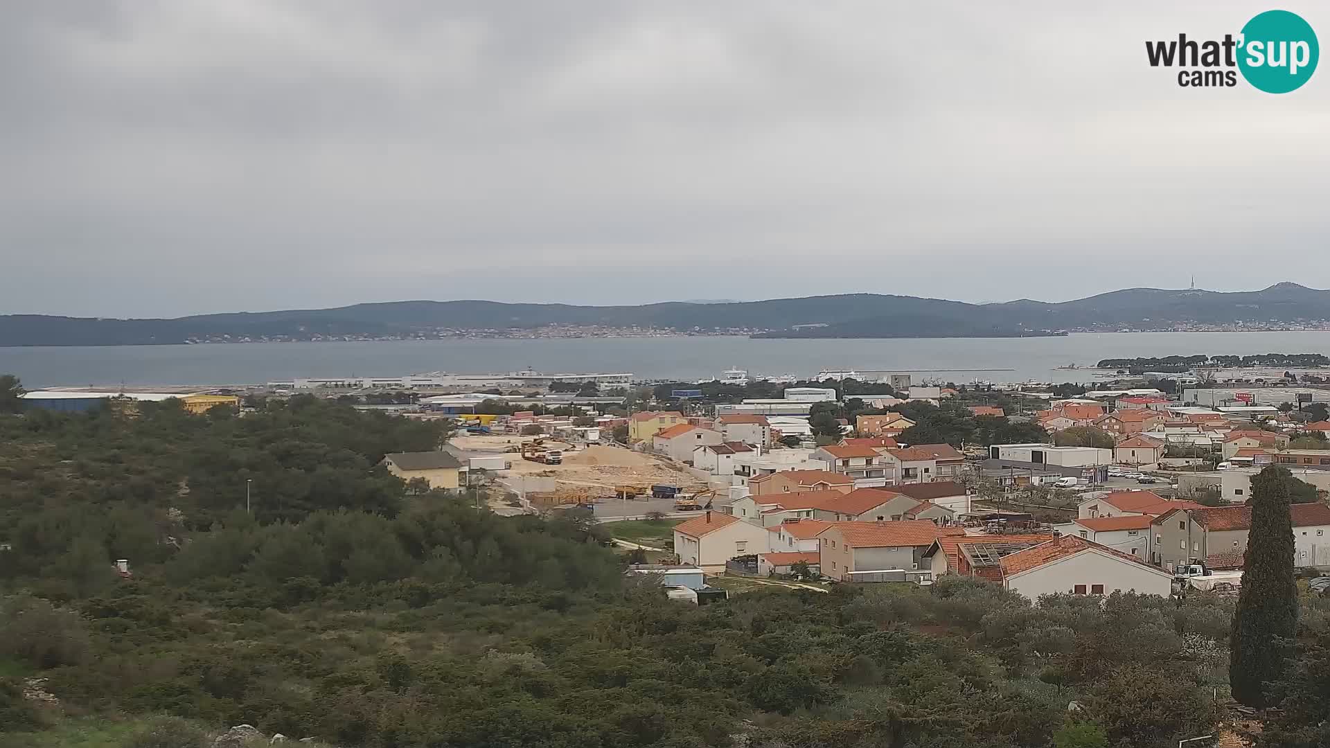 Zadar Pristanišče Gazenica s panoramsko spletno kamero, Zadar, Hrvaška