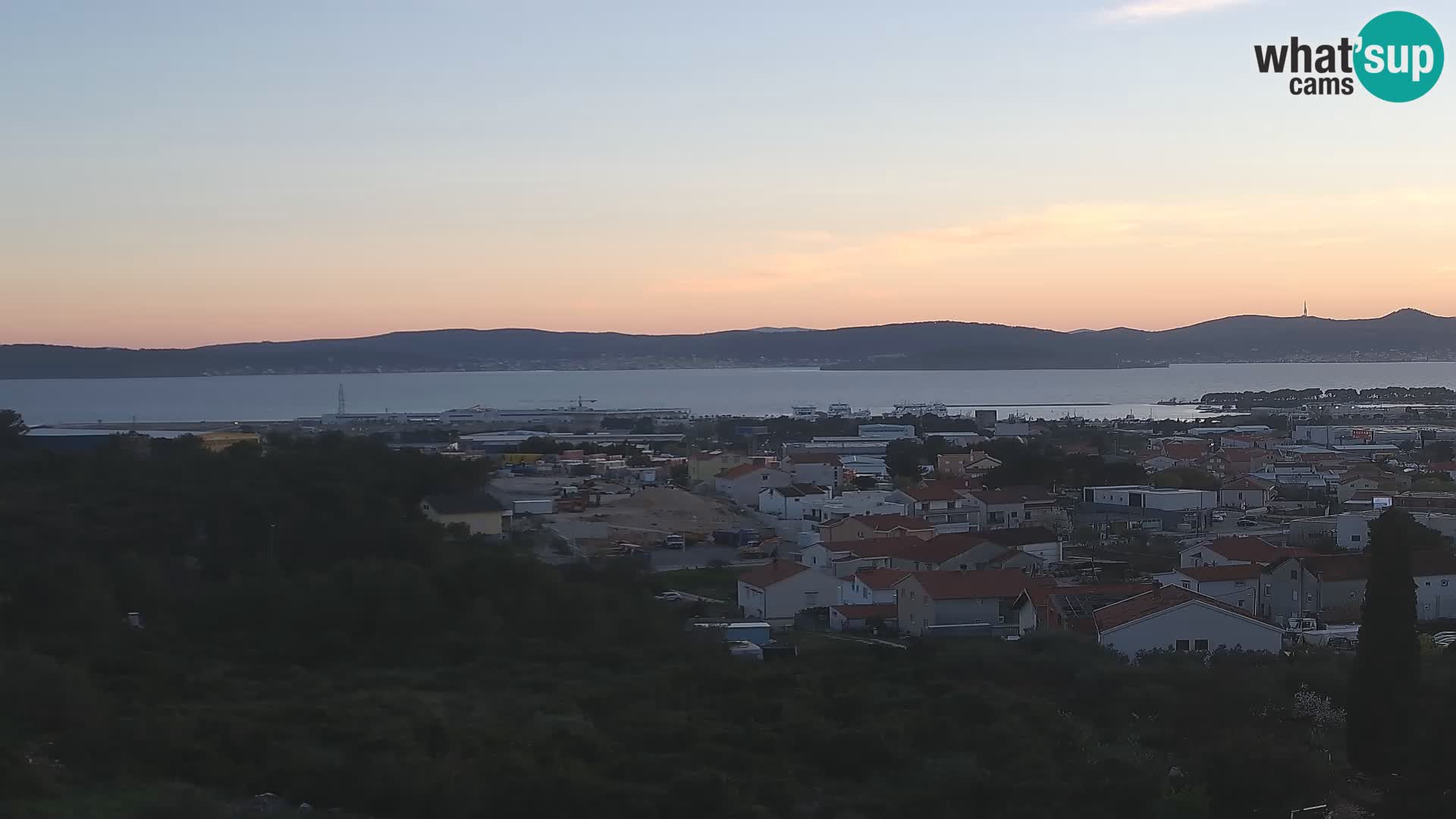 Panorama de la Webcam del Puerto Gazenica de Zadar, Zadar, Croacia