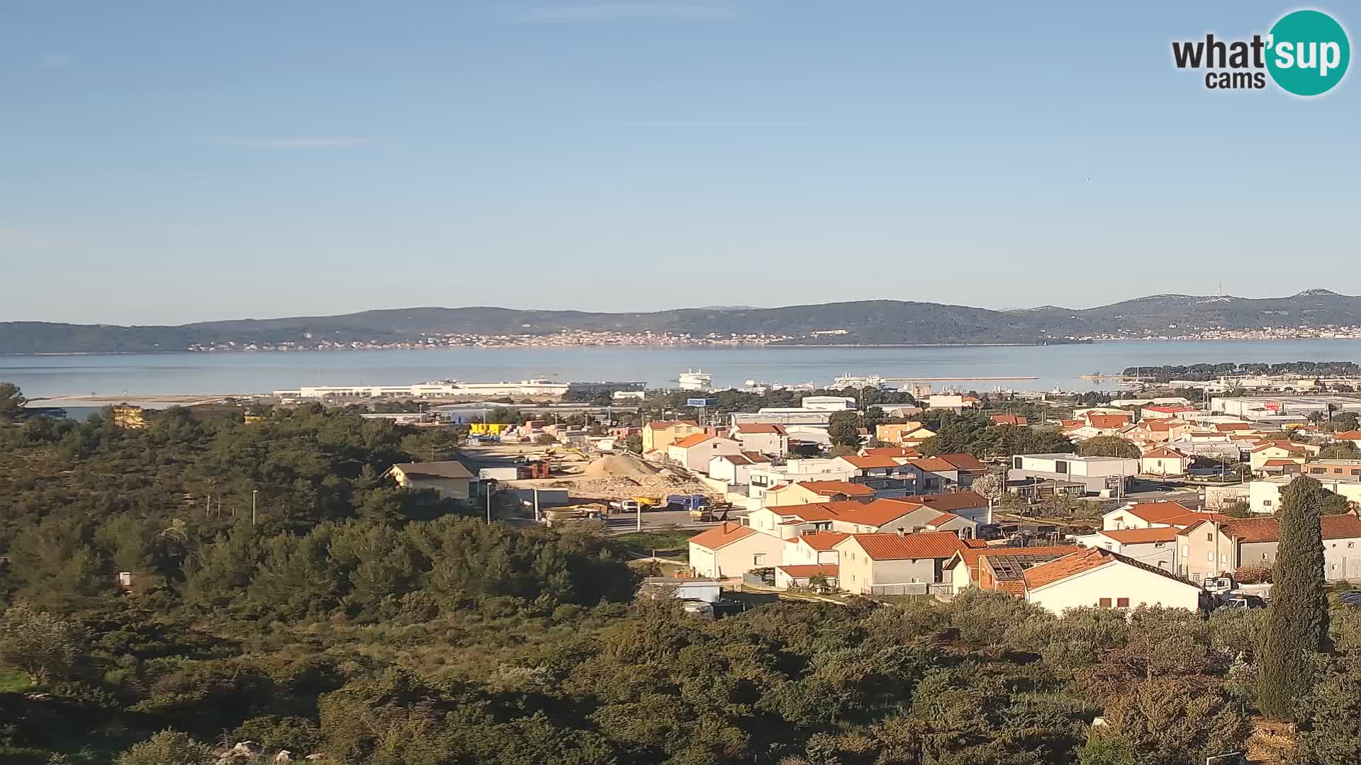 Panorama de la Webcam del Puerto Gazenica de Zadar, Zadar, Croacia
