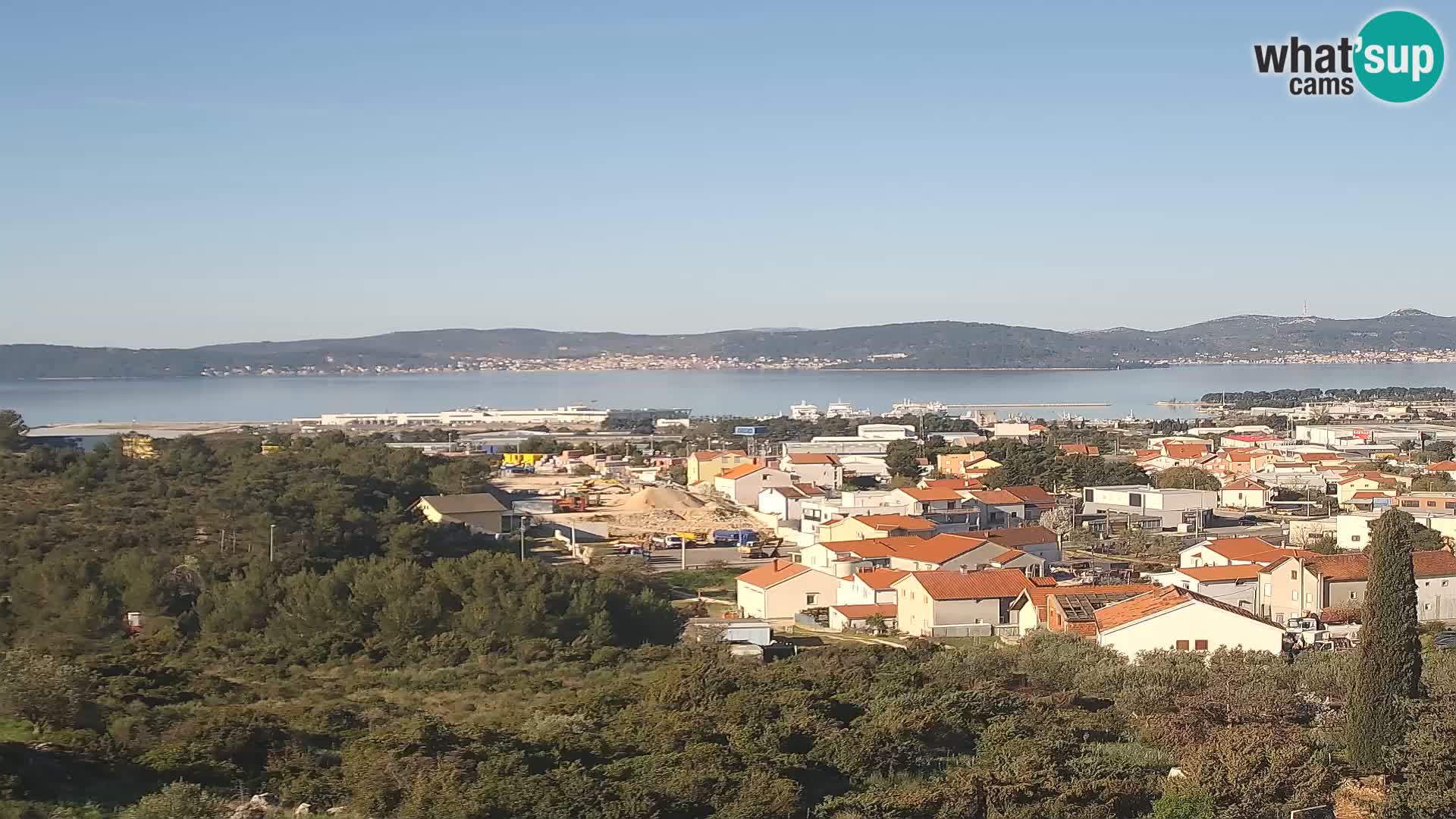 Panorama de la Webcam del Puerto Gazenica de Zadar, Zadar, Croacia