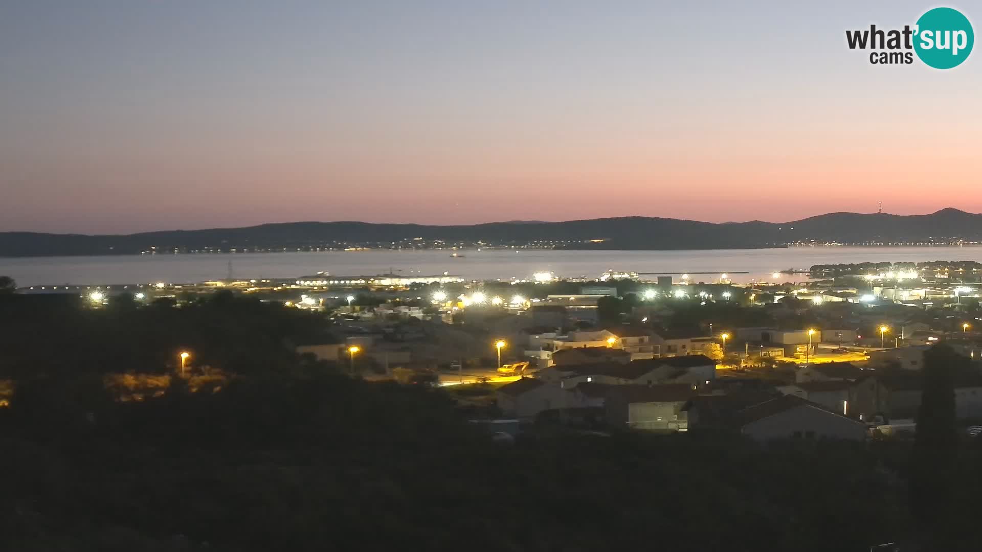 Panorama de la Webcam del Puerto Gazenica de Zadar, Zadar, Croacia