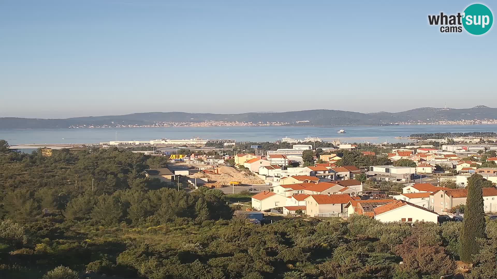 Zadar Pristanišče Gazenica s panoramsko spletno kamero, Zadar, Hrvaška