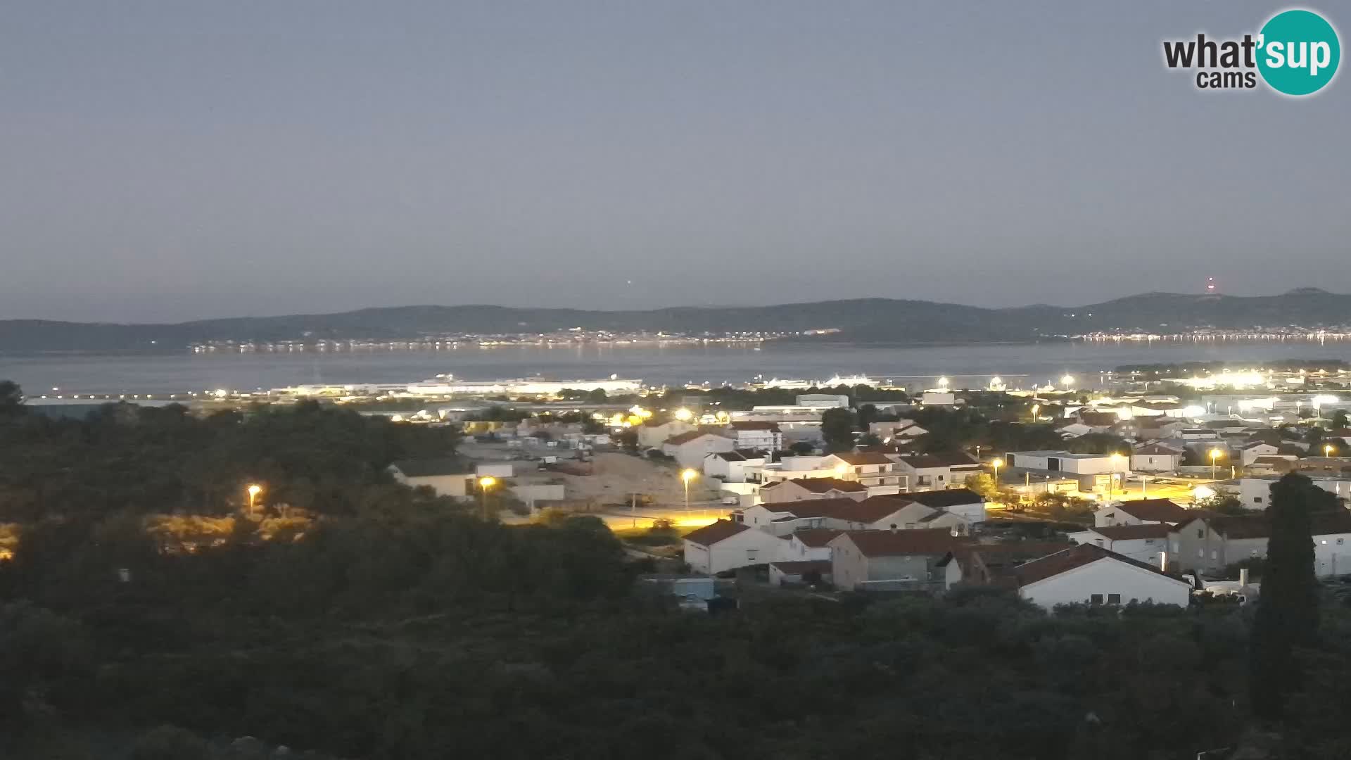 Panorama de la Webcam del Puerto Gazenica de Zadar, Zadar, Croacia