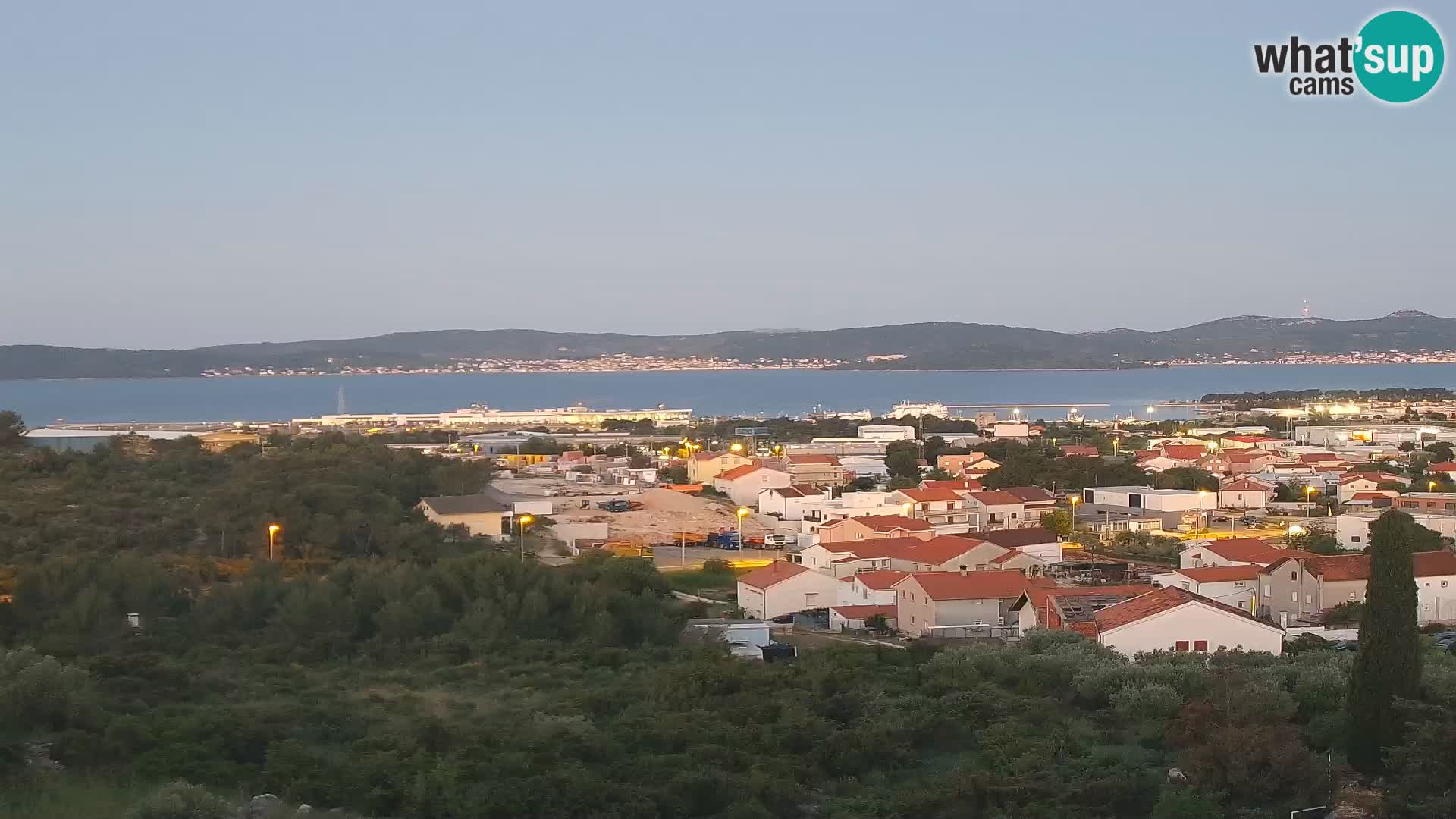 Panorama de la Webcam del Puerto Gazenica de Zadar, Zadar, Croacia