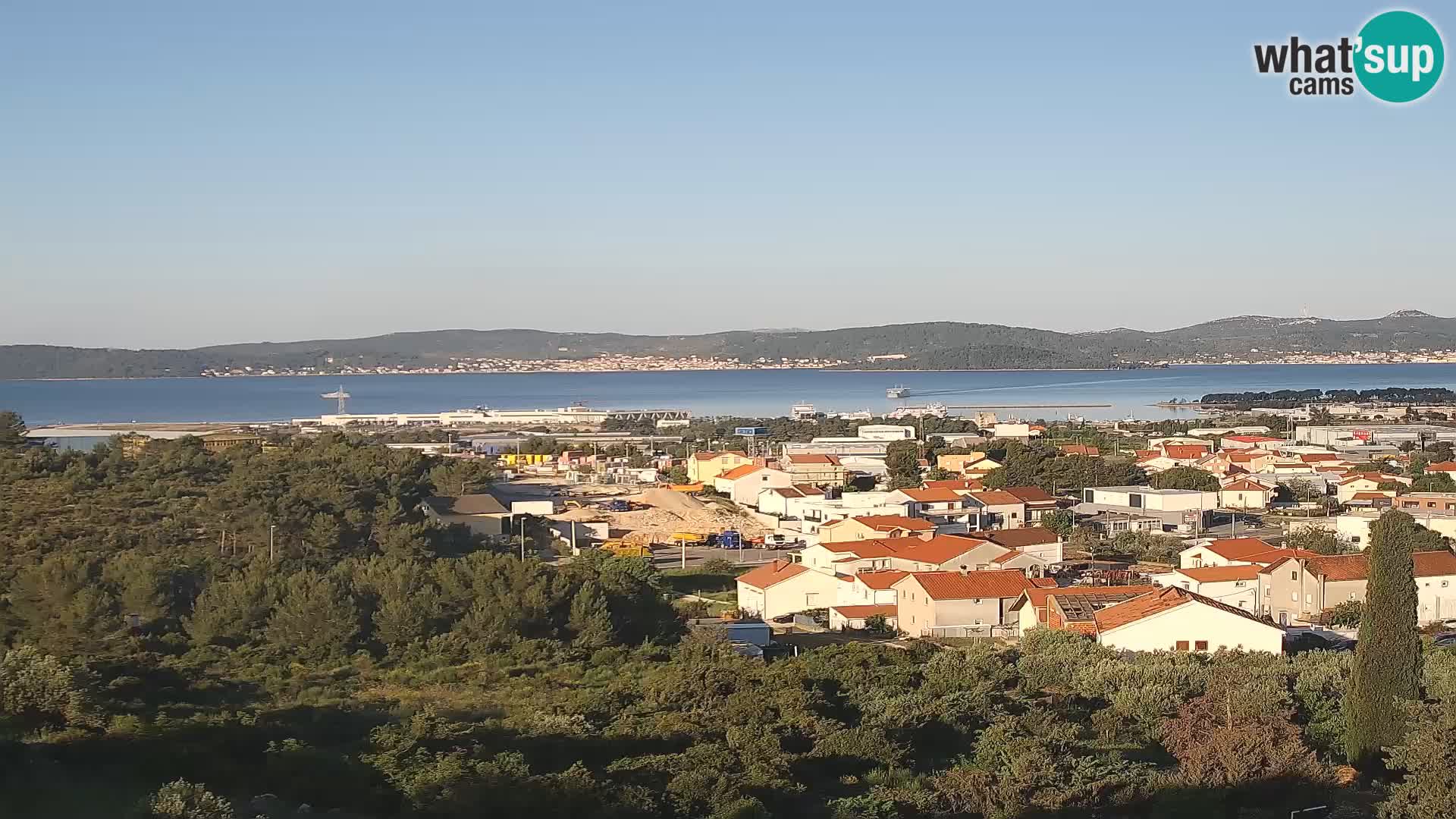 Panoramska web kamera Luke Gaženica u Zadru, Hrvatska