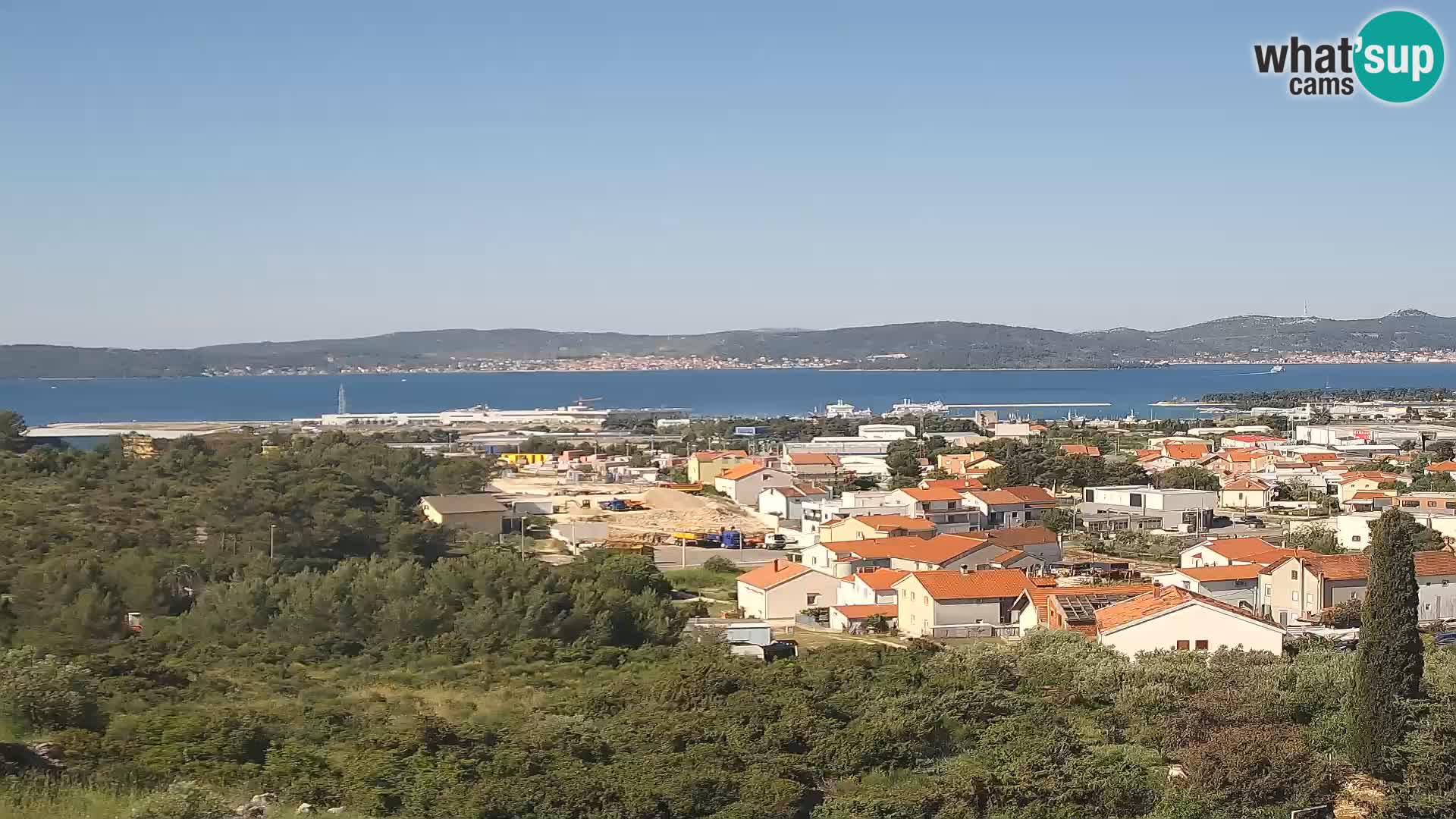 Zadar Pristanišče Gazenica s panoramsko spletno kamero, Zadar, Hrvaška