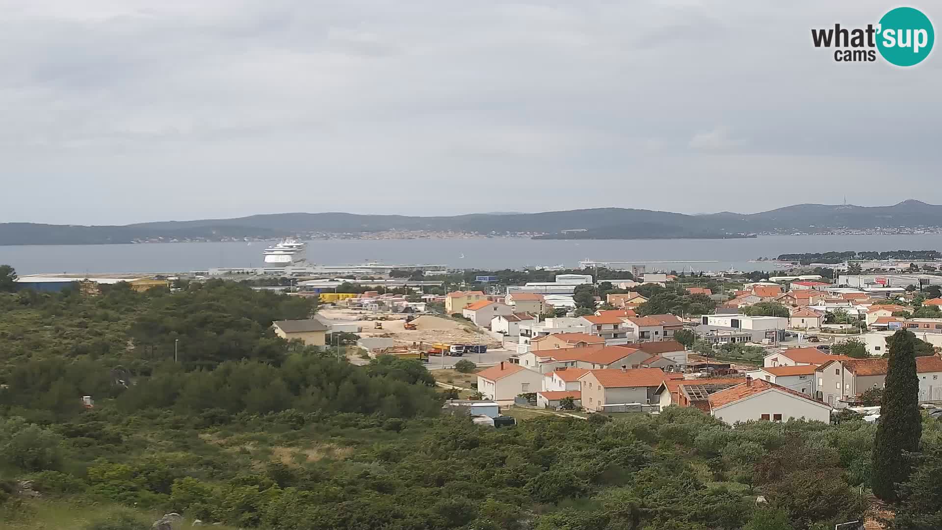 Zadar Pristanišče Gazenica s panoramsko spletno kamero, Zadar, Hrvaška