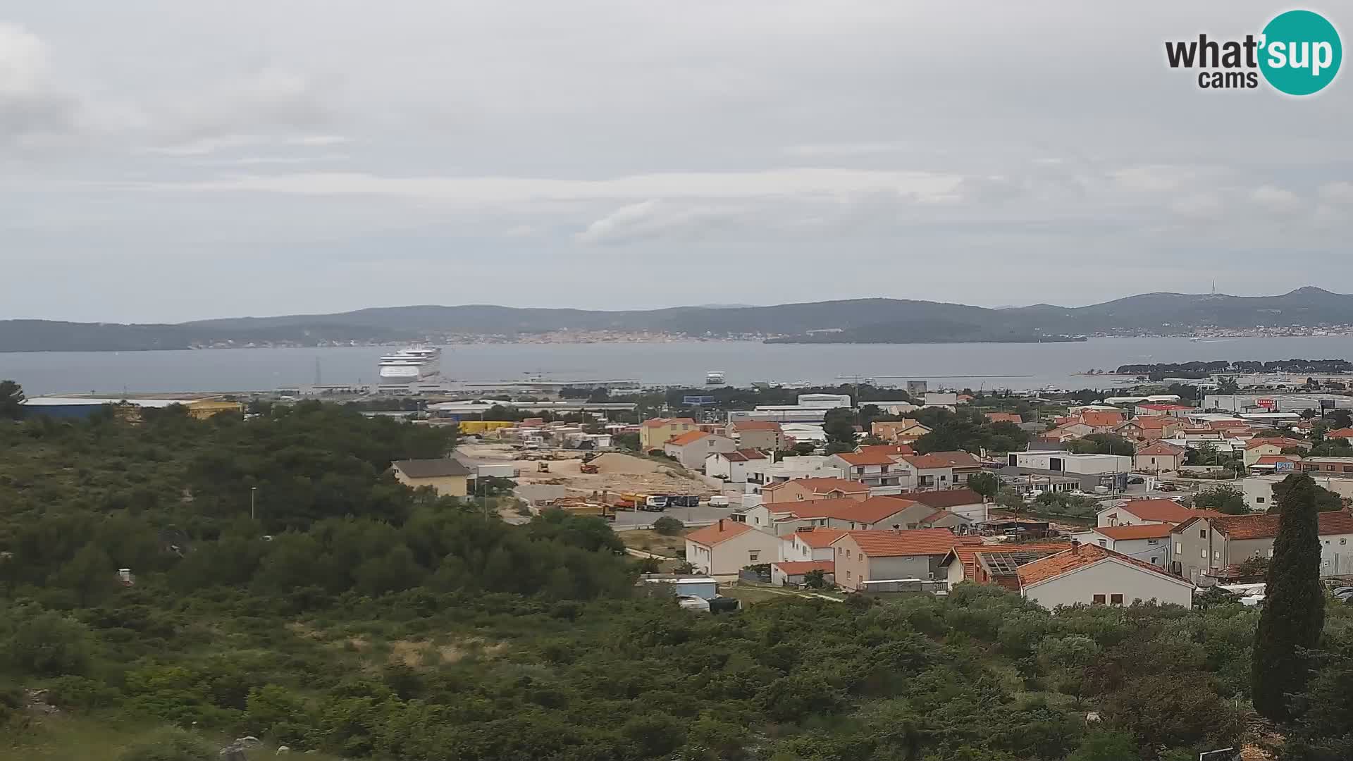 Panorama de la Webcam del Puerto Gazenica de Zadar, Zadar, Croacia