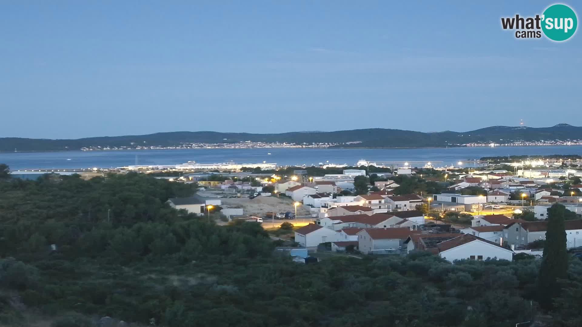 Zadar Pristanišče Gazenica s panoramsko spletno kamero, Zadar, Hrvaška