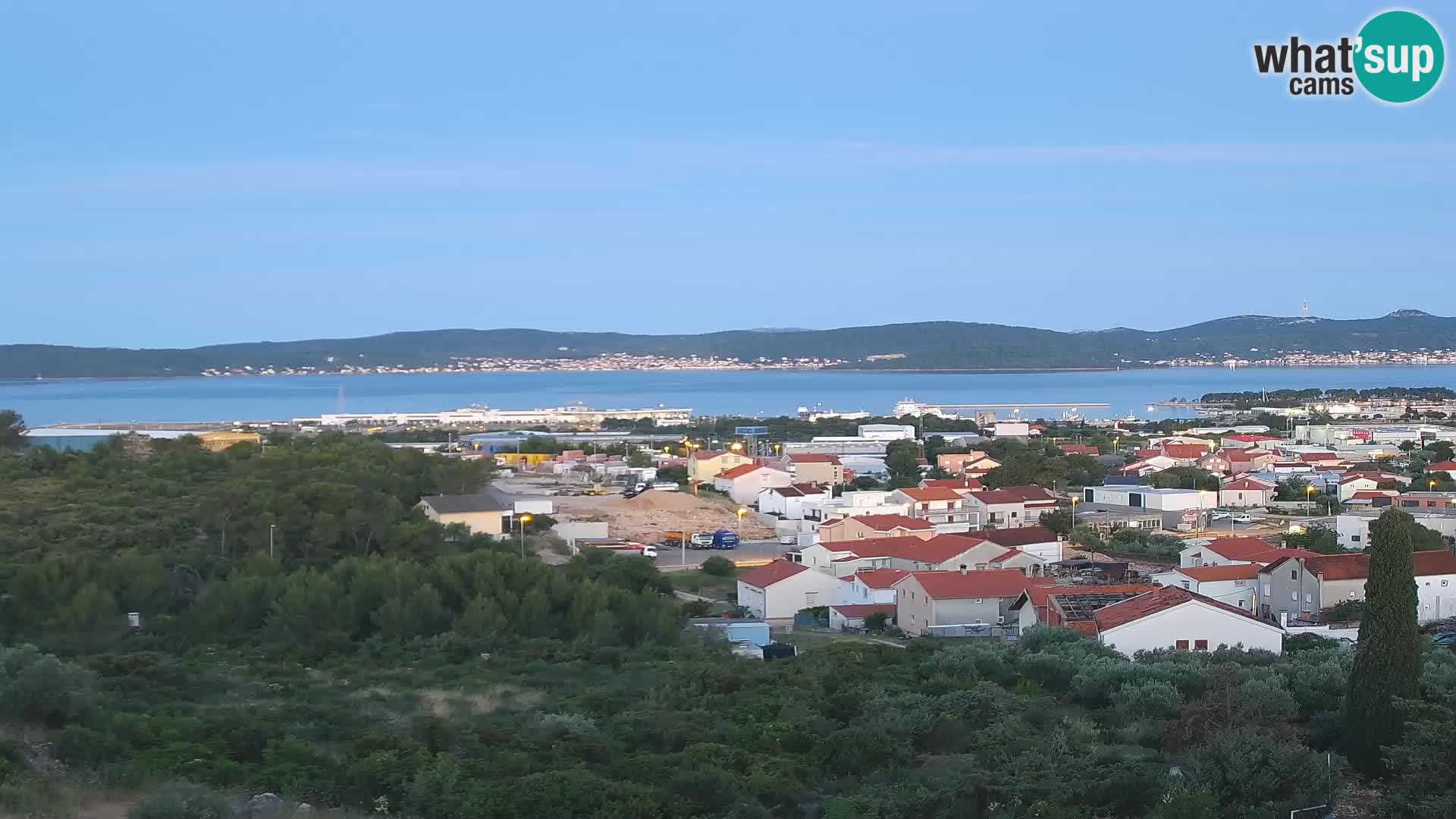 Zadar Pristanišče Gazenica s panoramsko spletno kamero, Zadar, Hrvaška