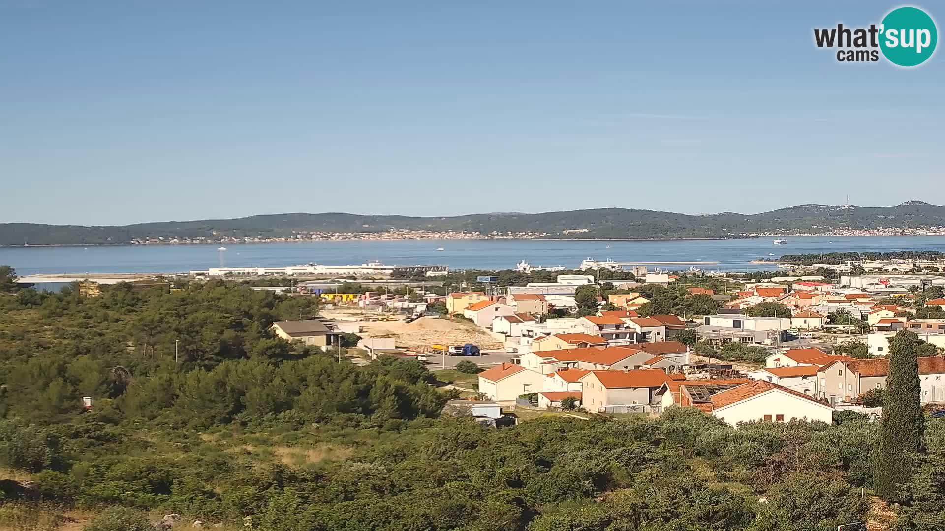 Zadar Pristanišče Gazenica s panoramsko spletno kamero, Zadar, Hrvaška