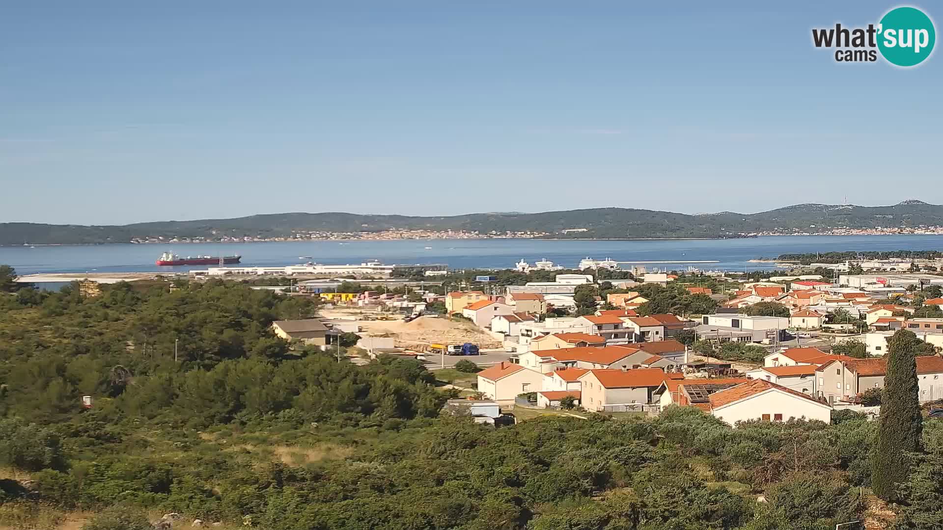 Zadar Pristanišče Gazenica s panoramsko spletno kamero, Zadar, Hrvaška