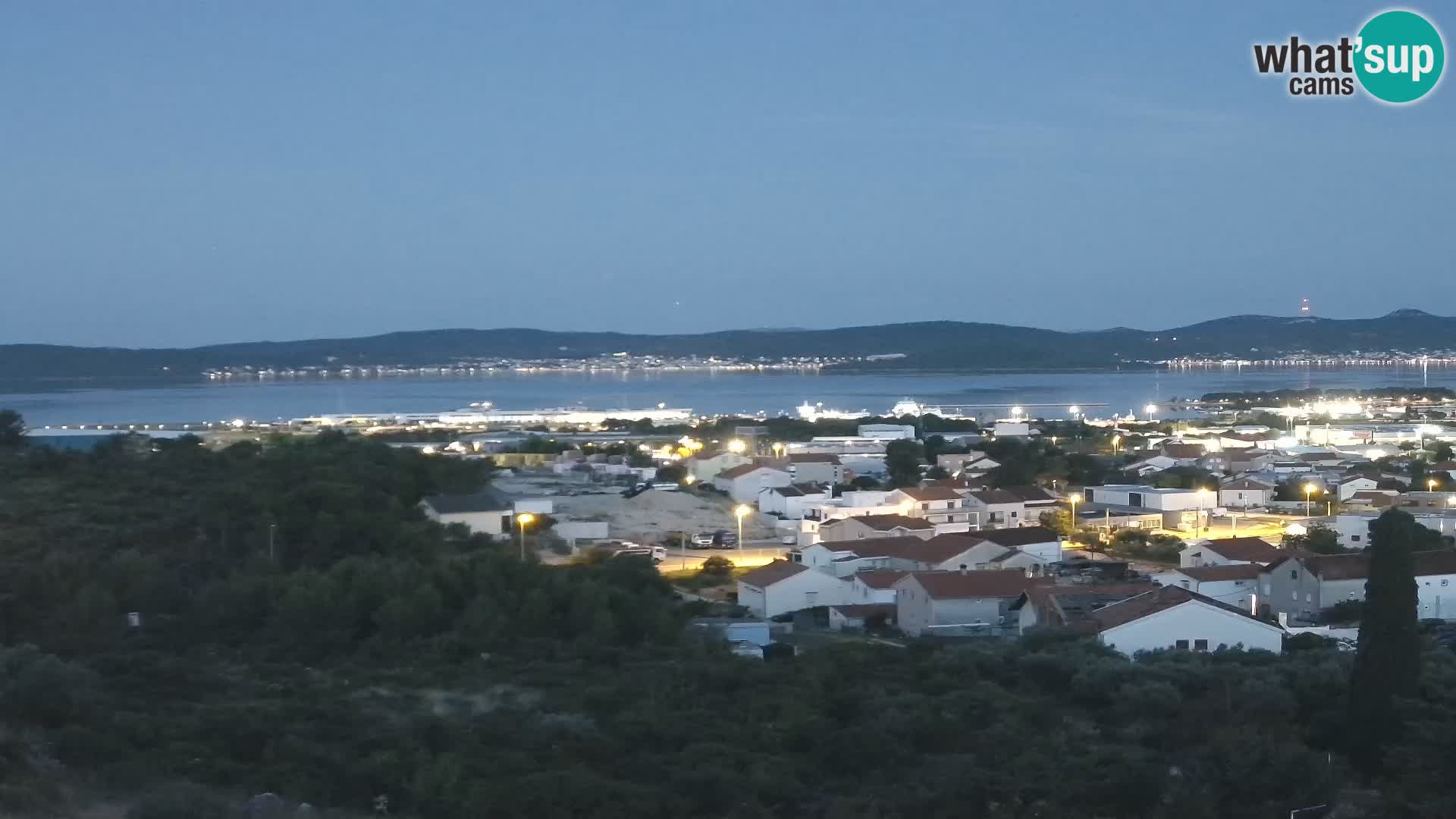 Panorama de la Webcam del Puerto Gazenica de Zadar, Zadar, Croacia