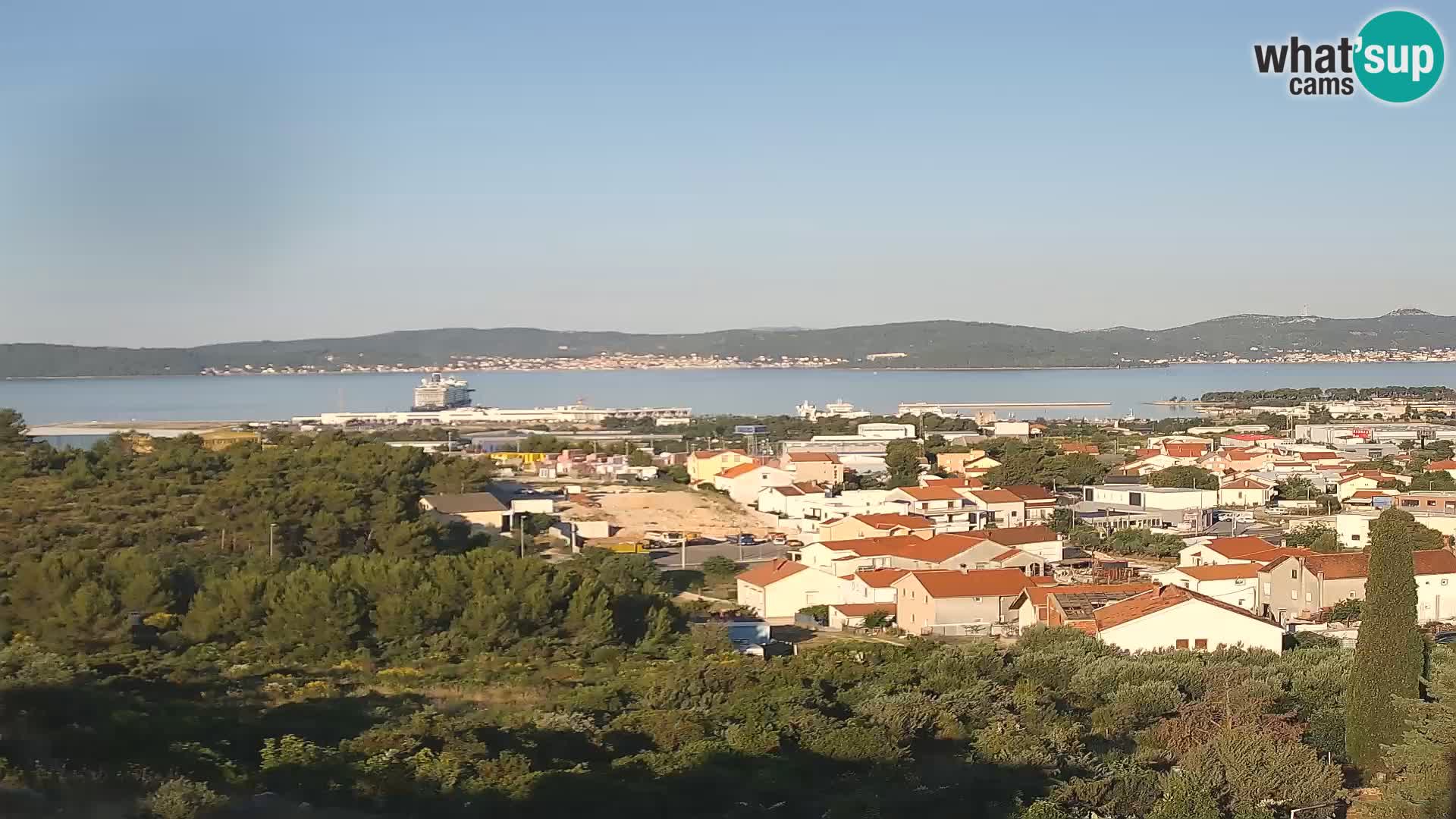 Zadar Port Gazenica Webcam Panorama, Zadar, Kroatien