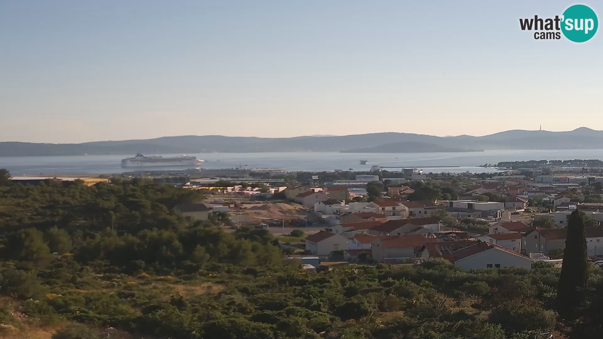 Zadar Pristanišče Gazenica s panoramsko spletno kamero, Zadar, Hrvaška