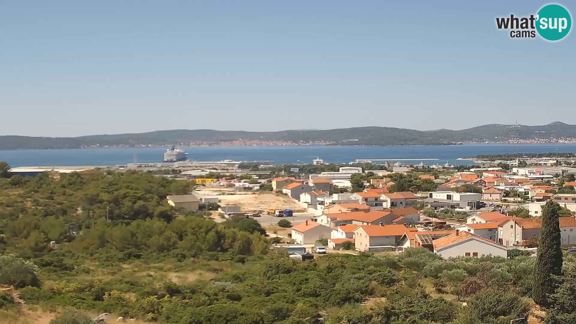Zadar Pristanišče Gazenica s panoramsko spletno kamero, Zadar, Hrvaška
