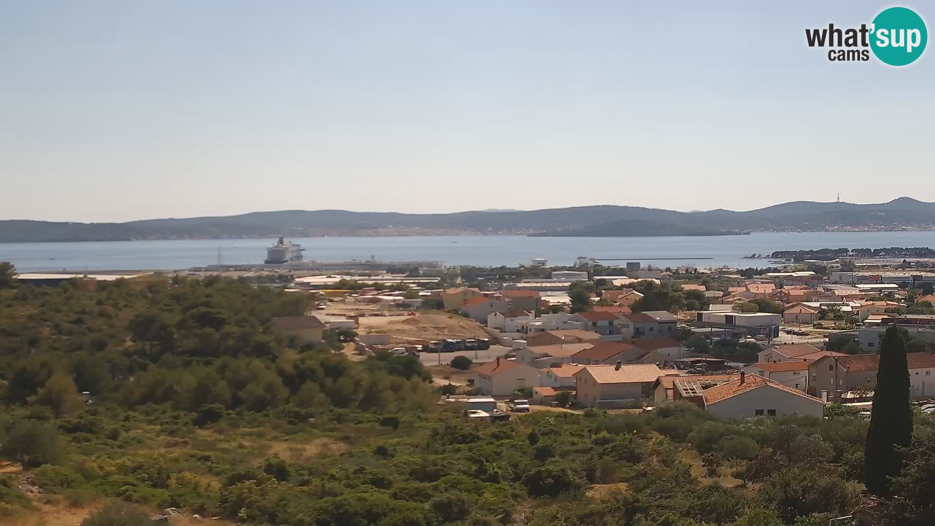 Panorama de la Webcam del Puerto Gazenica de Zadar, Zadar, Croacia
