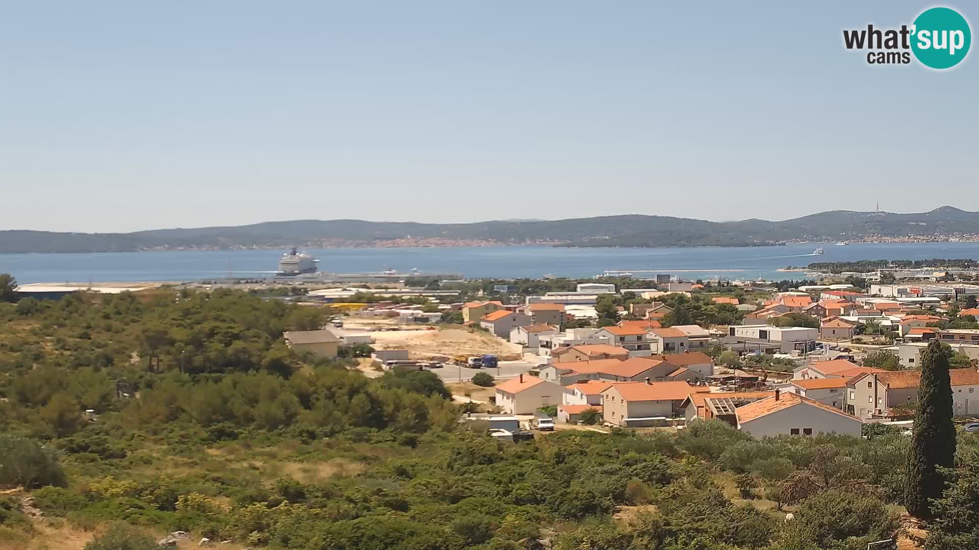 Zadar Pristanišče Gazenica s panoramsko spletno kamero, Zadar, Hrvaška