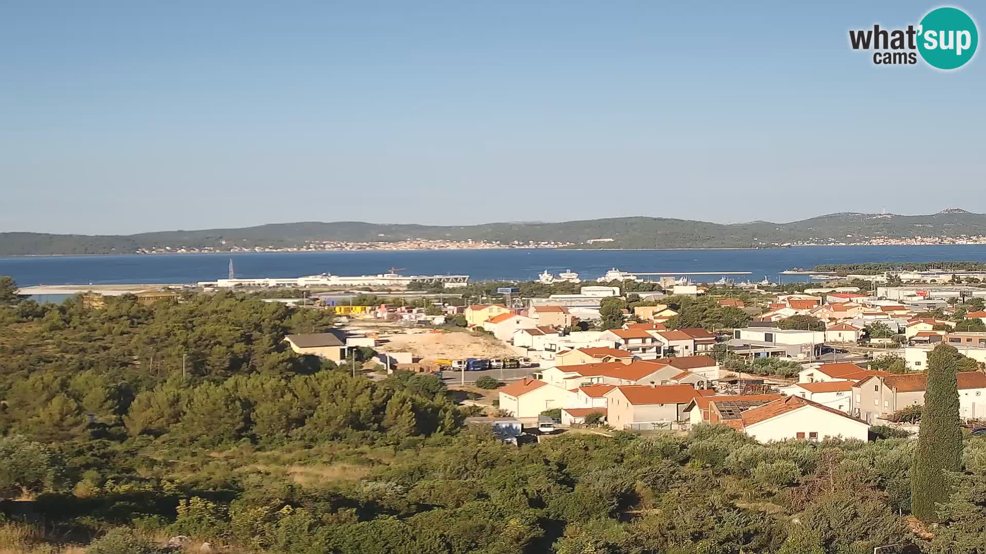 Zadar Pristanišče Gazenica s panoramsko spletno kamero, Zadar, Hrvaška
