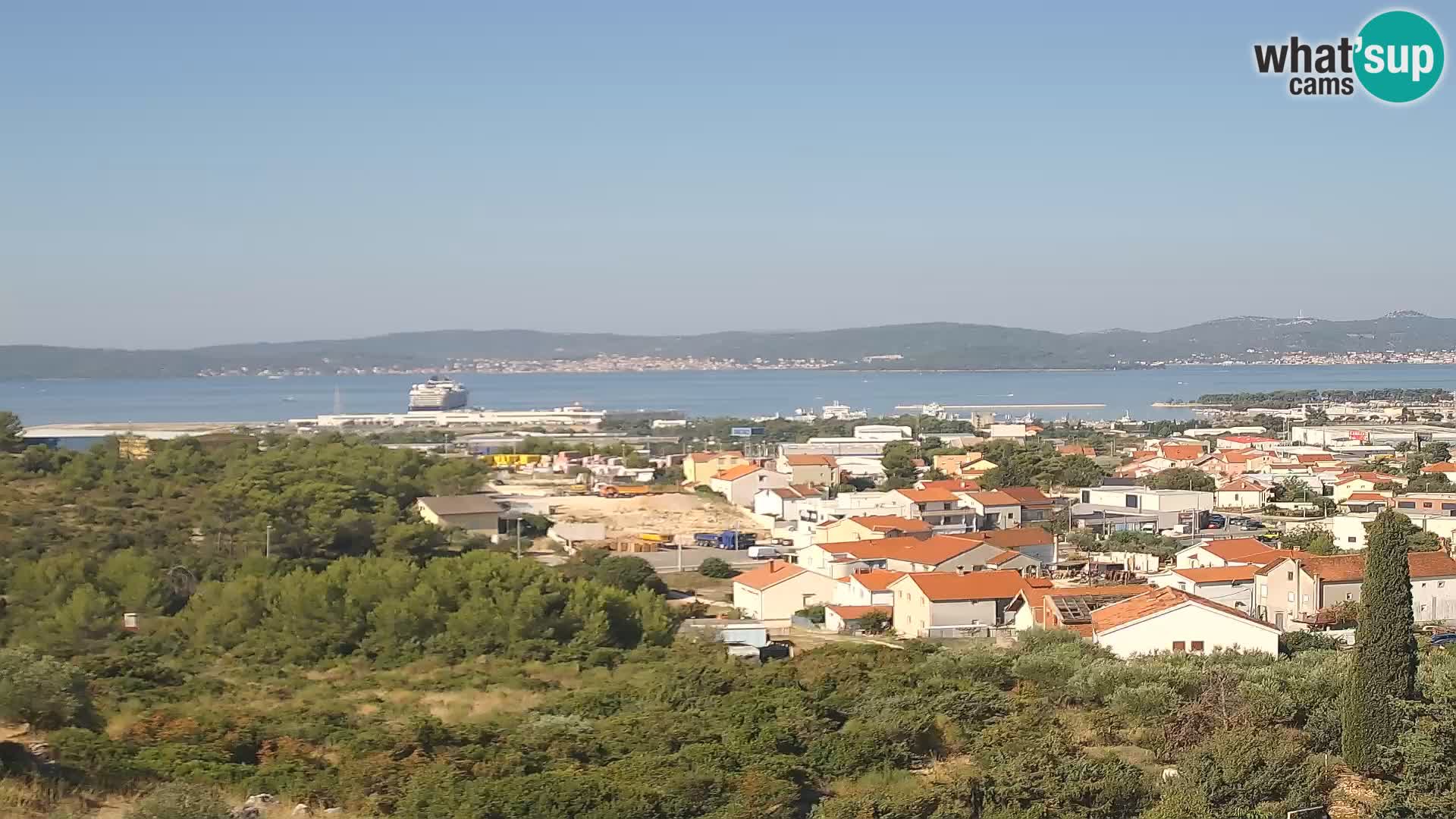 Zadar Pristanišče Gazenica s panoramsko spletno kamero, Zadar, Hrvaška