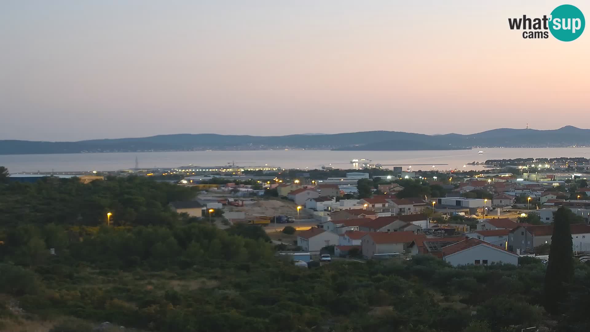 Zadar Pristanišče Gazenica s panoramsko spletno kamero, Zadar, Hrvaška