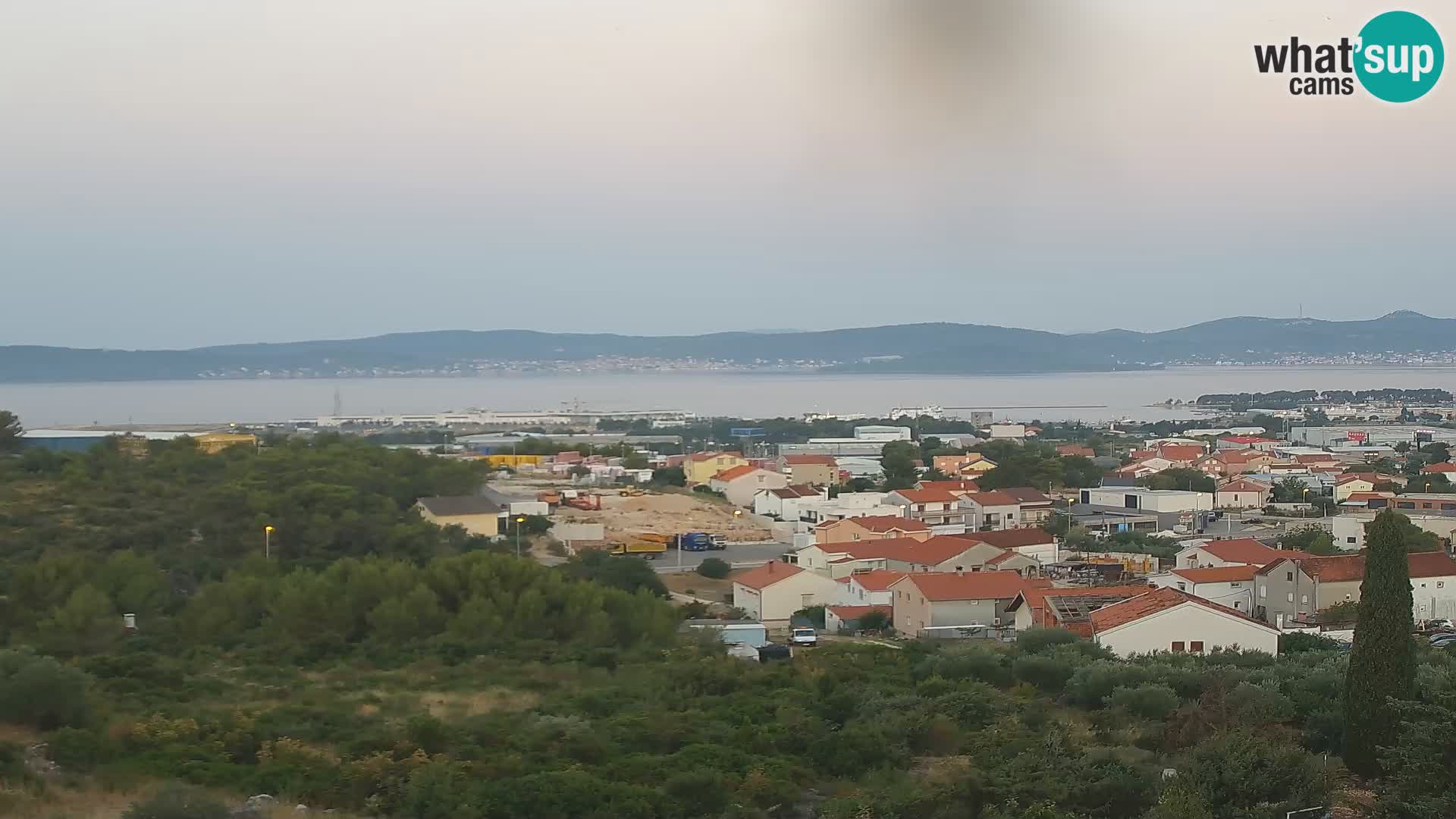 Zadar Pristanišče Gazenica s panoramsko spletno kamero, Zadar, Hrvaška