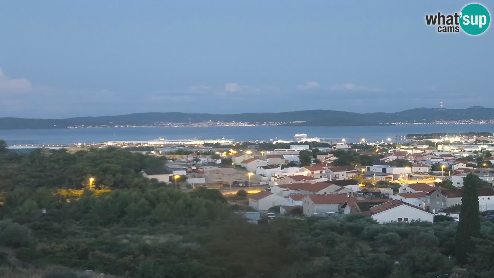 Zadar Pristanišče Gazenica s panoramsko spletno kamero, Zadar, Hrvaška