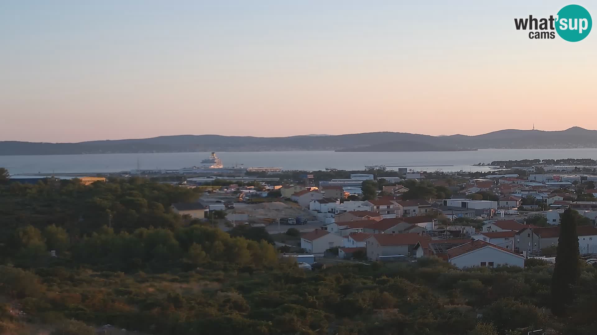 Panorama de la Webcam del Puerto Gazenica de Zadar, Zadar, Croacia