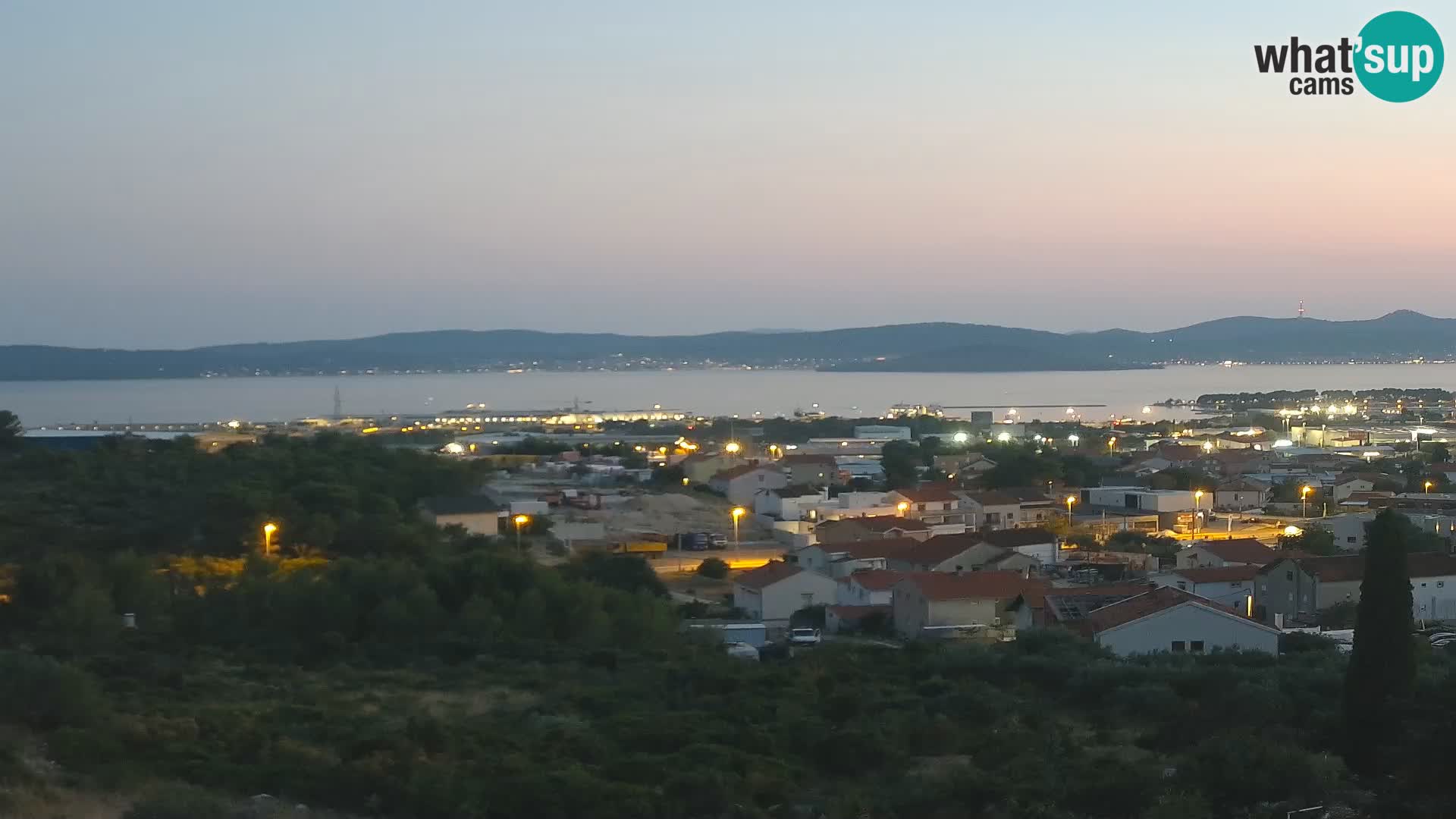 Panorama de la Webcam del Puerto Gazenica de Zadar, Zadar, Croacia
