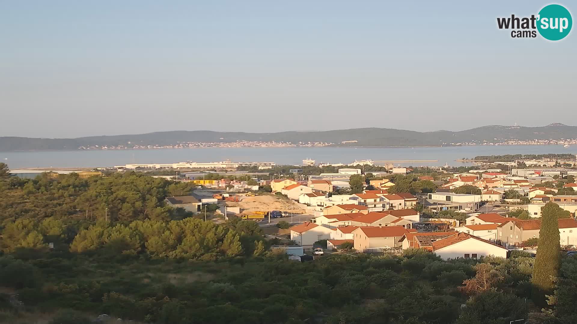 Panorama de la Webcam del Puerto Gazenica de Zadar, Zadar, Croacia