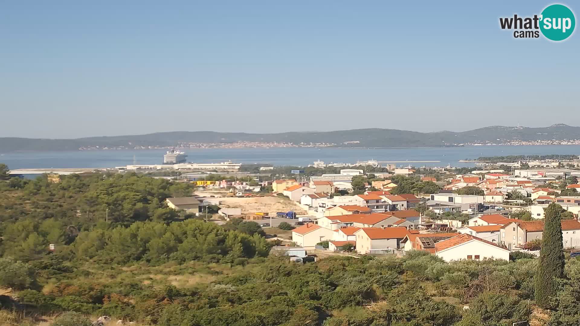 Panorama de la Webcam del Puerto Gazenica de Zadar, Zadar, Croacia