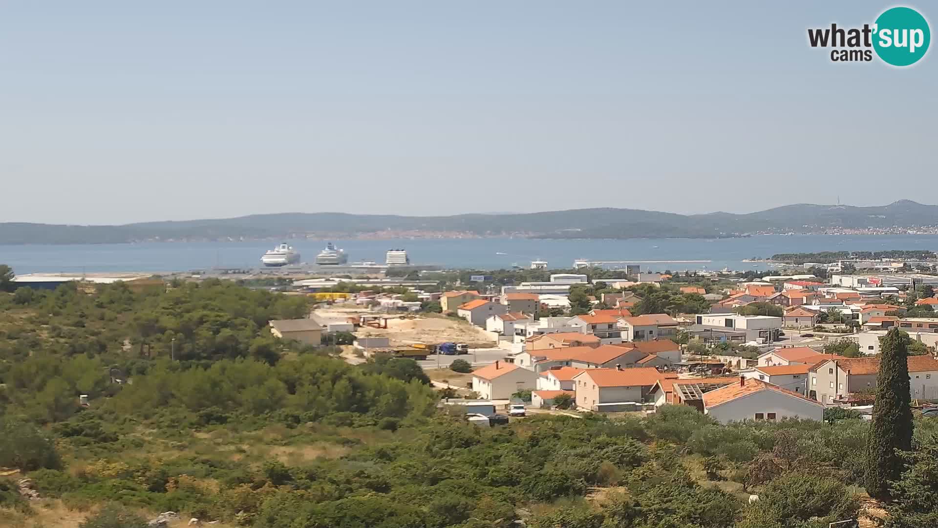 Zadar Pristanišče Gazenica s panoramsko spletno kamero, Zadar, Hrvaška