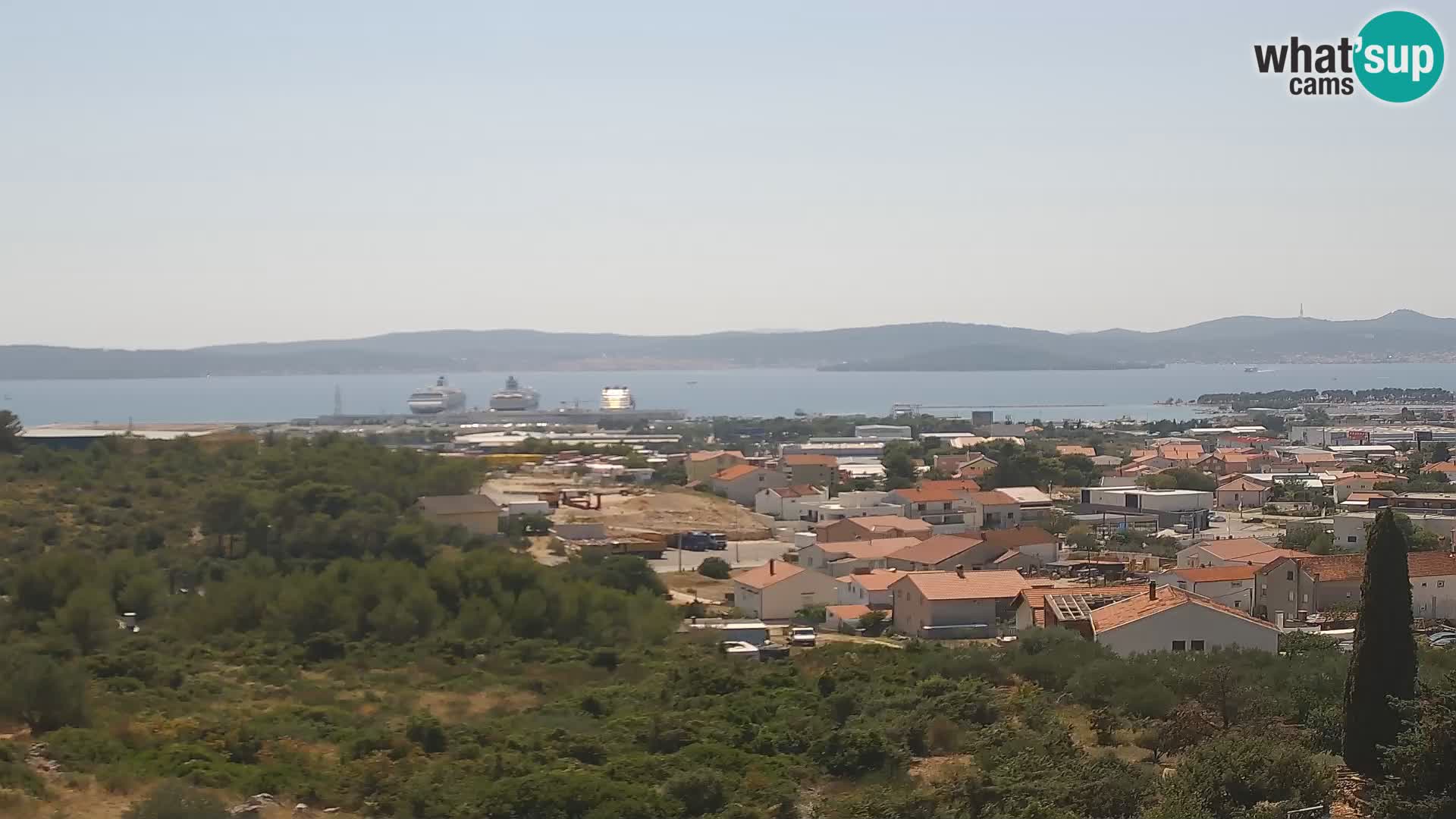 Panorama de la Webcam del Puerto Gazenica de Zadar, Zadar, Croacia