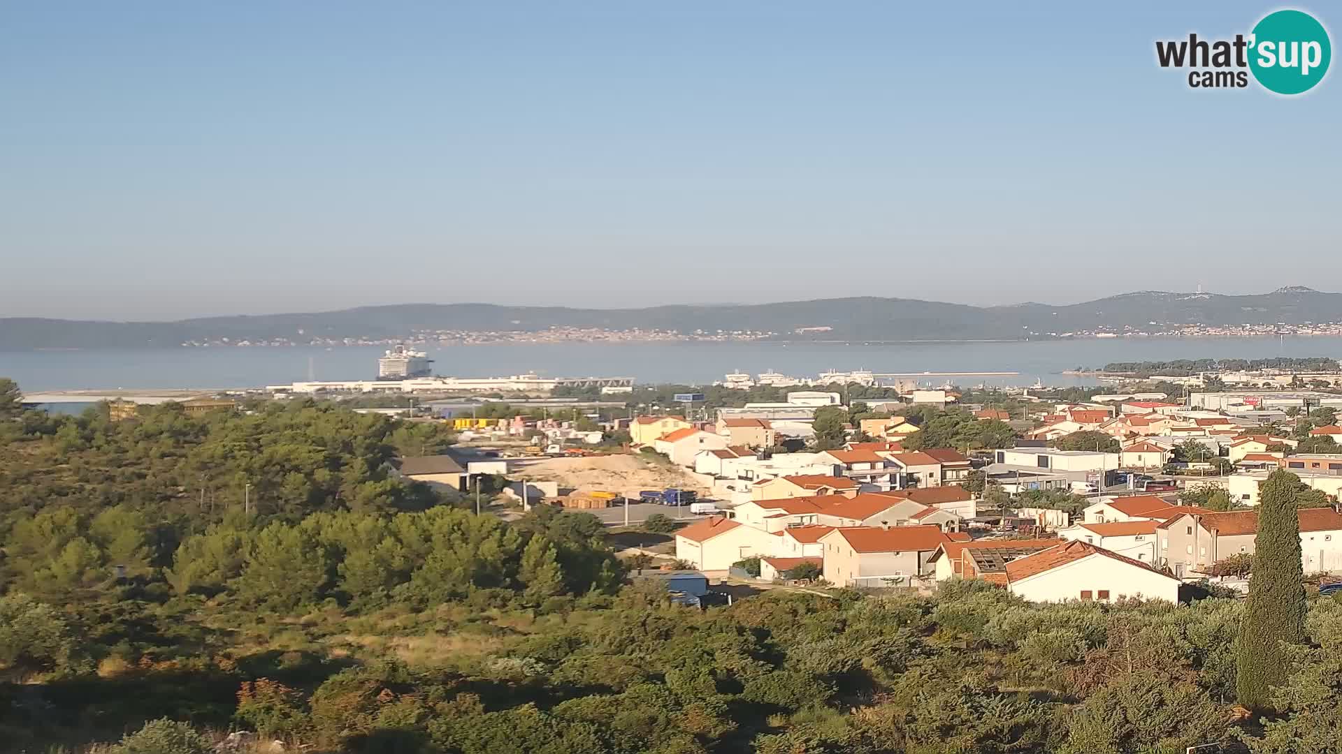 Zadar Pristanišče Gazenica s panoramsko spletno kamero, Zadar, Hrvaška