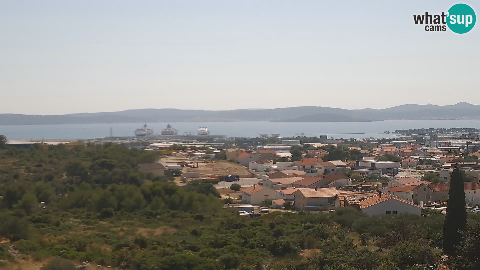 Zadar Pristanišče Gazenica s panoramsko spletno kamero, Zadar, Hrvaška