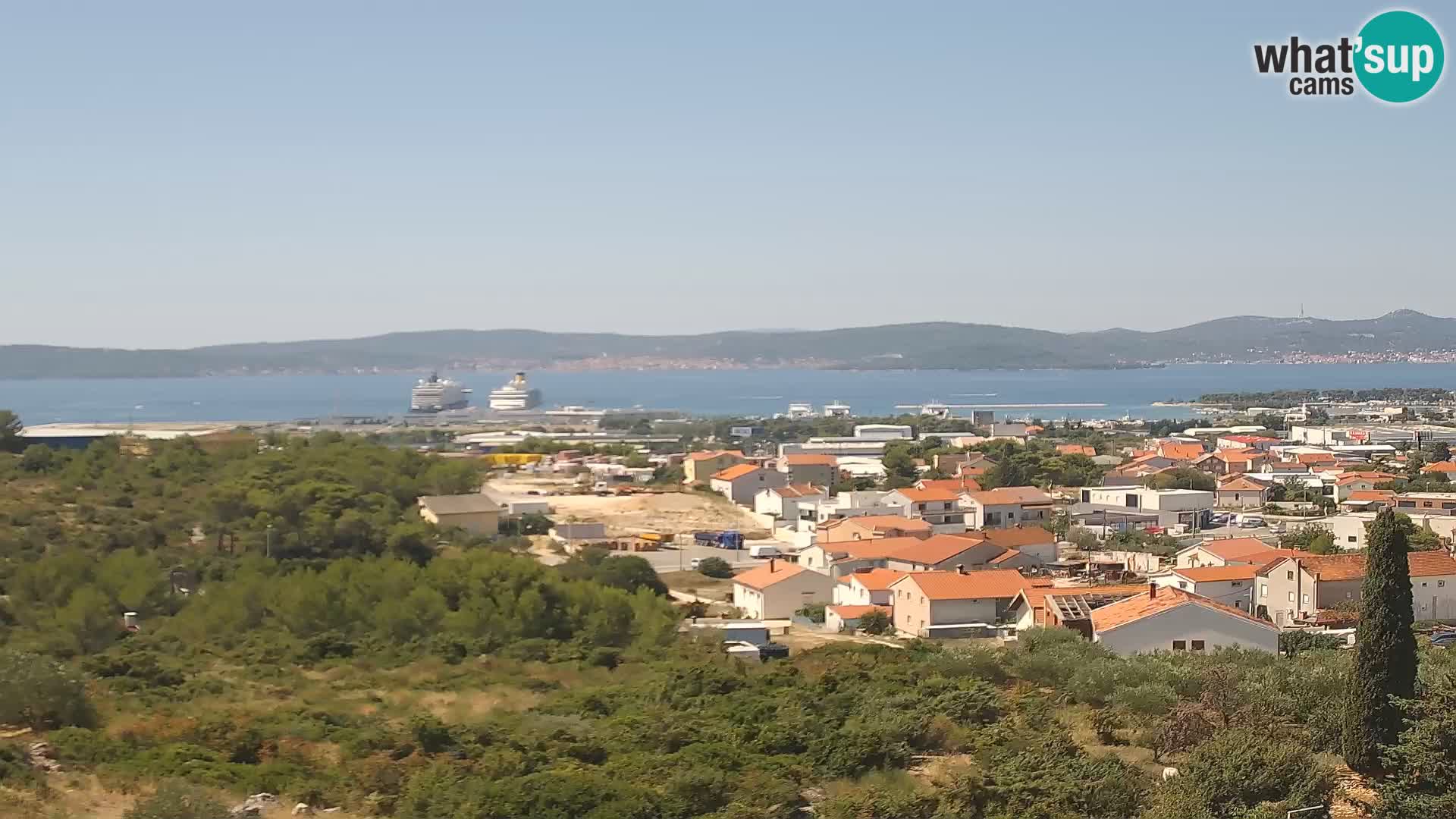 Zadar Pristanišče Gazenica s panoramsko spletno kamero, Zadar, Hrvaška