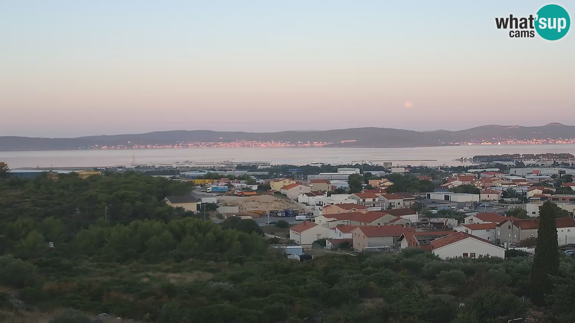 Panorama de la Webcam del Puerto Gazenica de Zadar, Zadar, Croacia