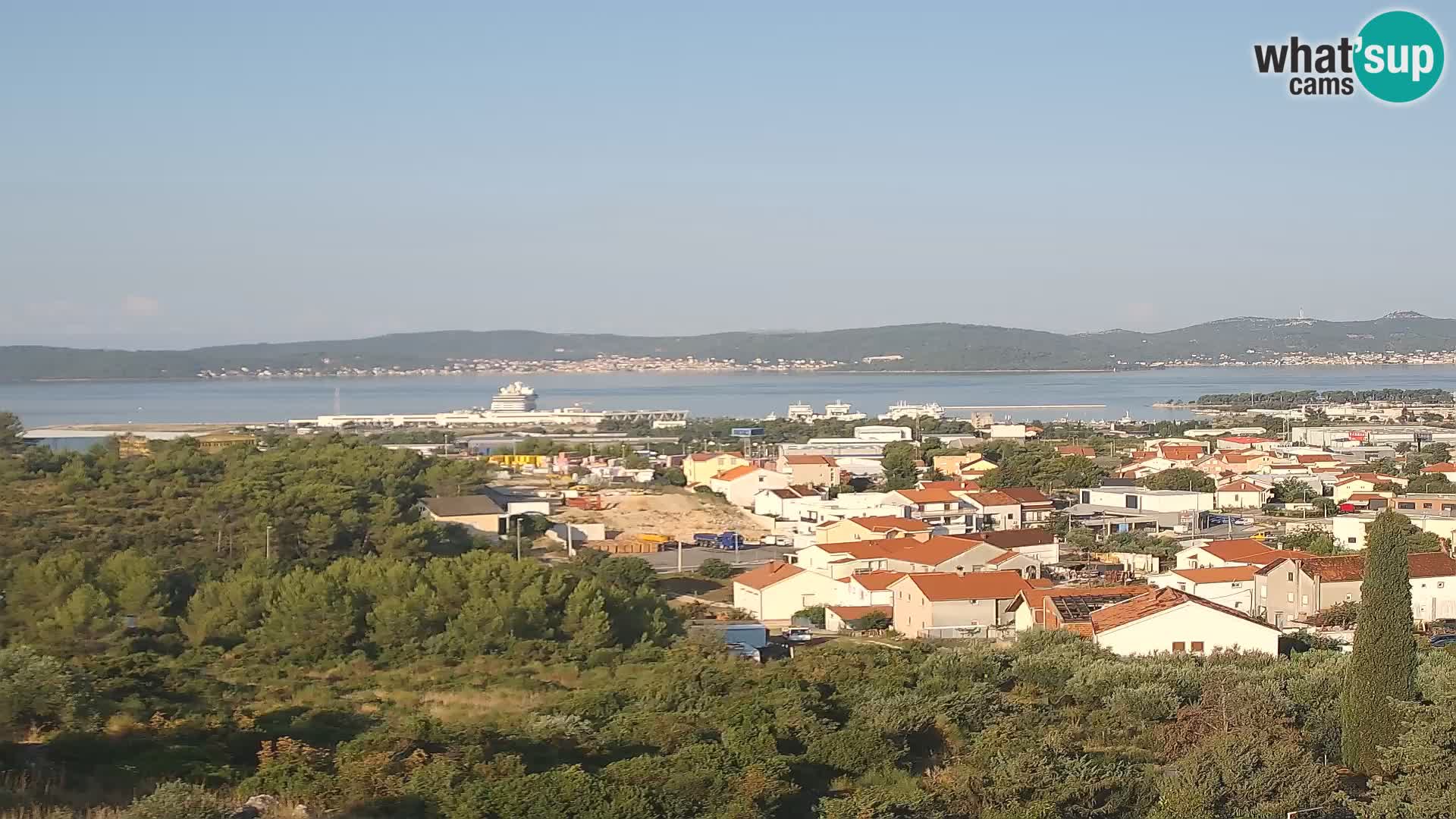 Zadar Pristanišče Gazenica s panoramsko spletno kamero, Zadar, Hrvaška