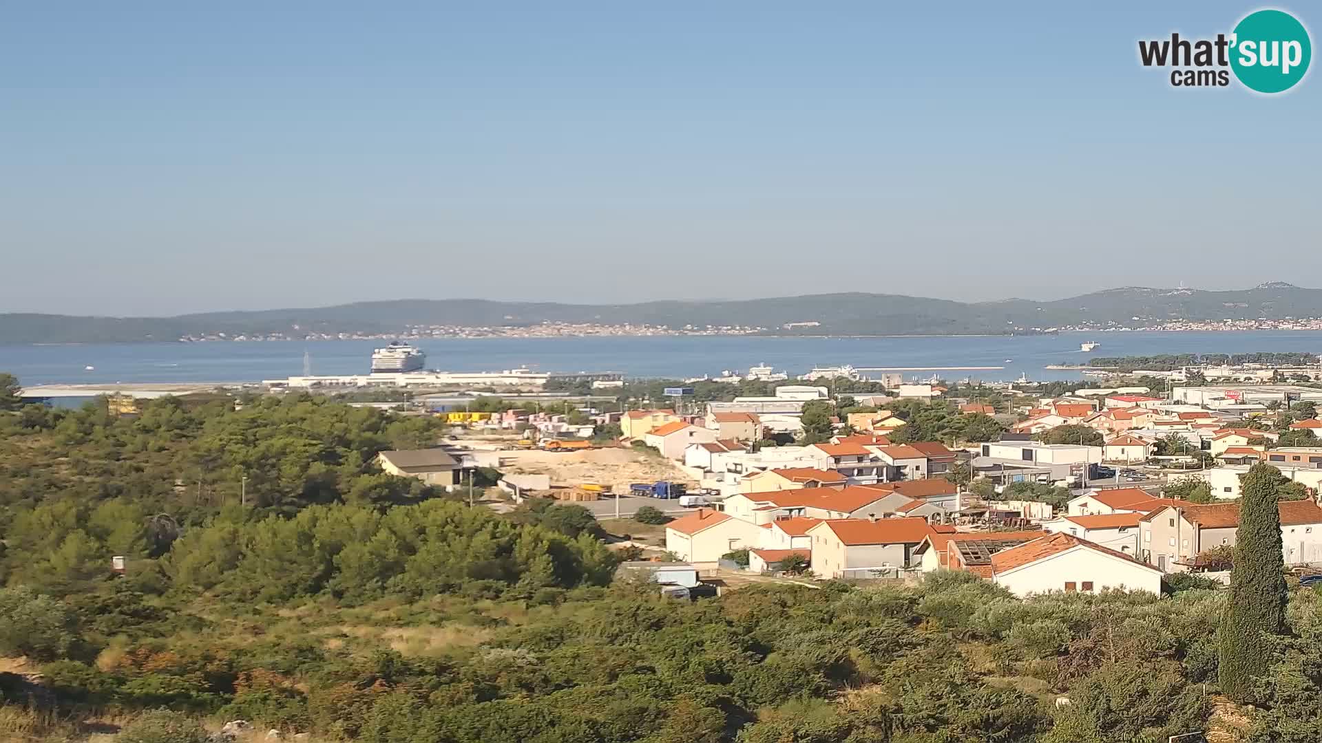 Panoramska web kamera Luke Gaženica u Zadru, Hrvatska