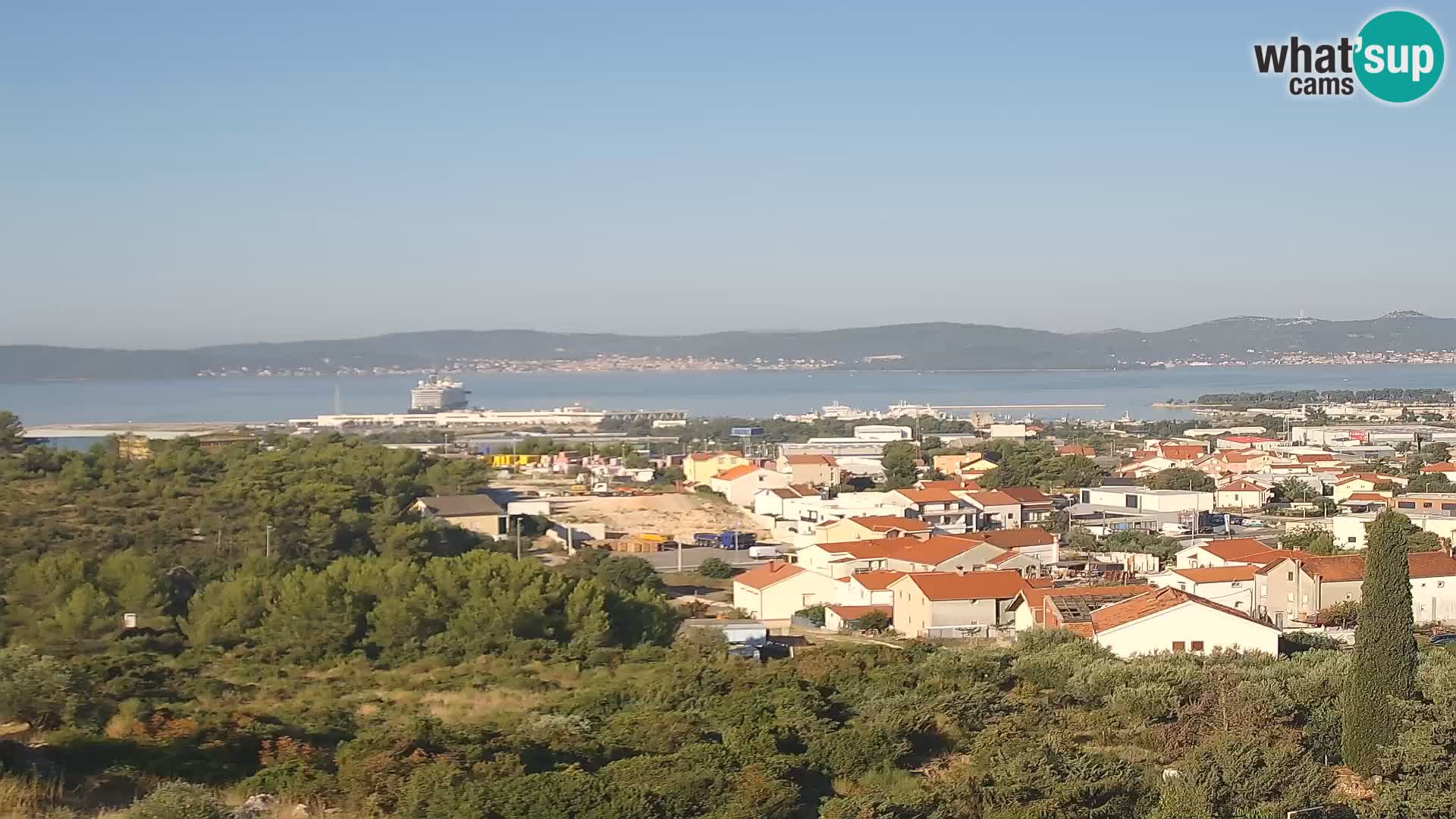 Panorama de la Webcam del Puerto Gazenica de Zadar, Zadar, Croacia